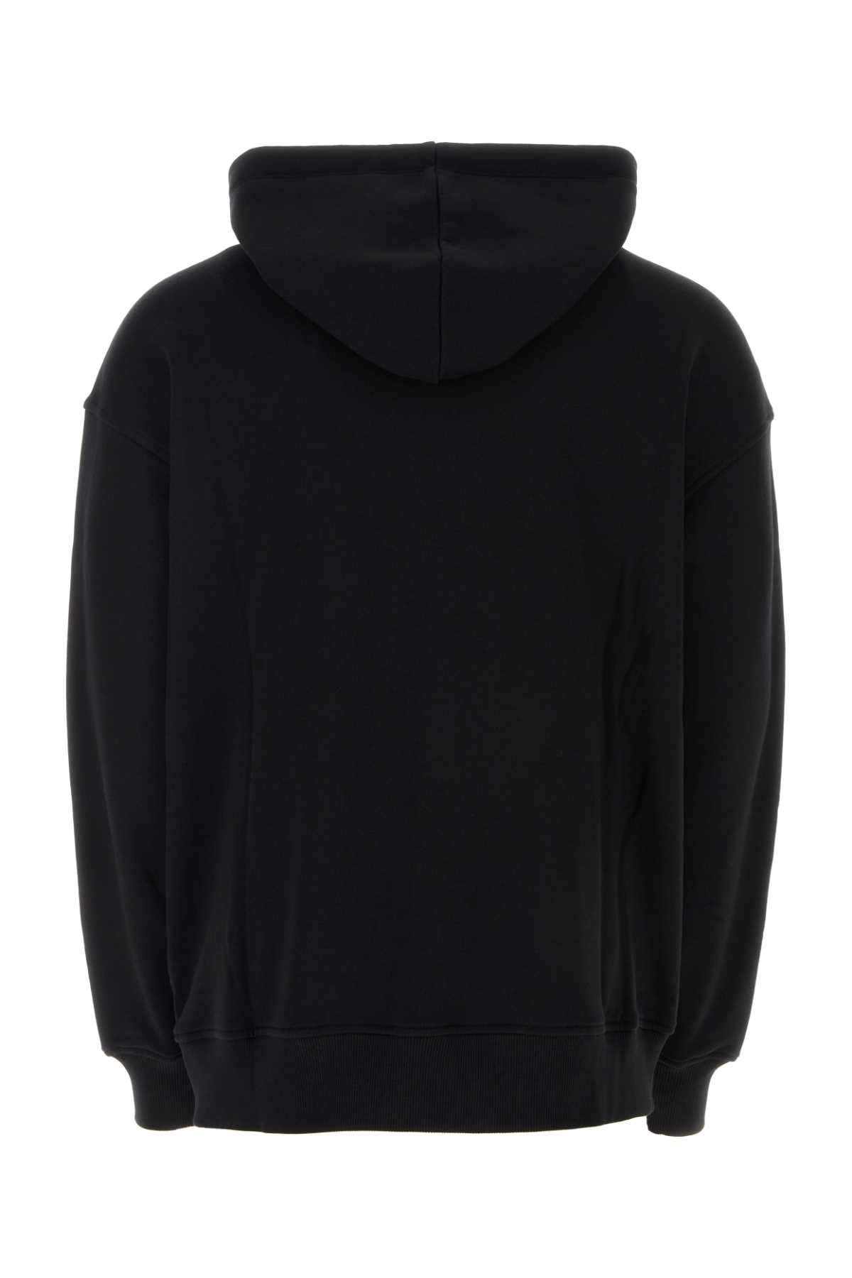 Shop Valentino Black Cotton Sweatshirt In Nero