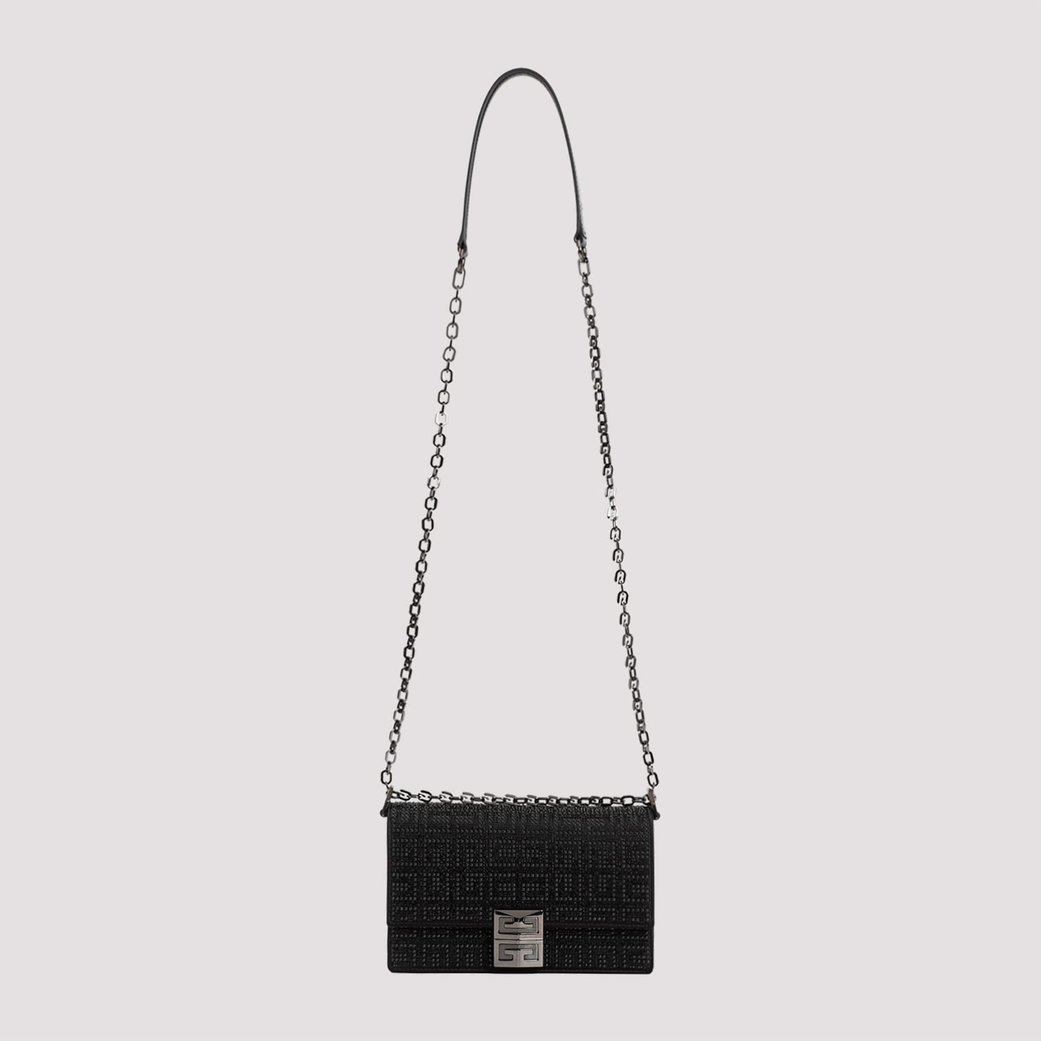 Shop Givenchy 4g Small Chain Bag In Black