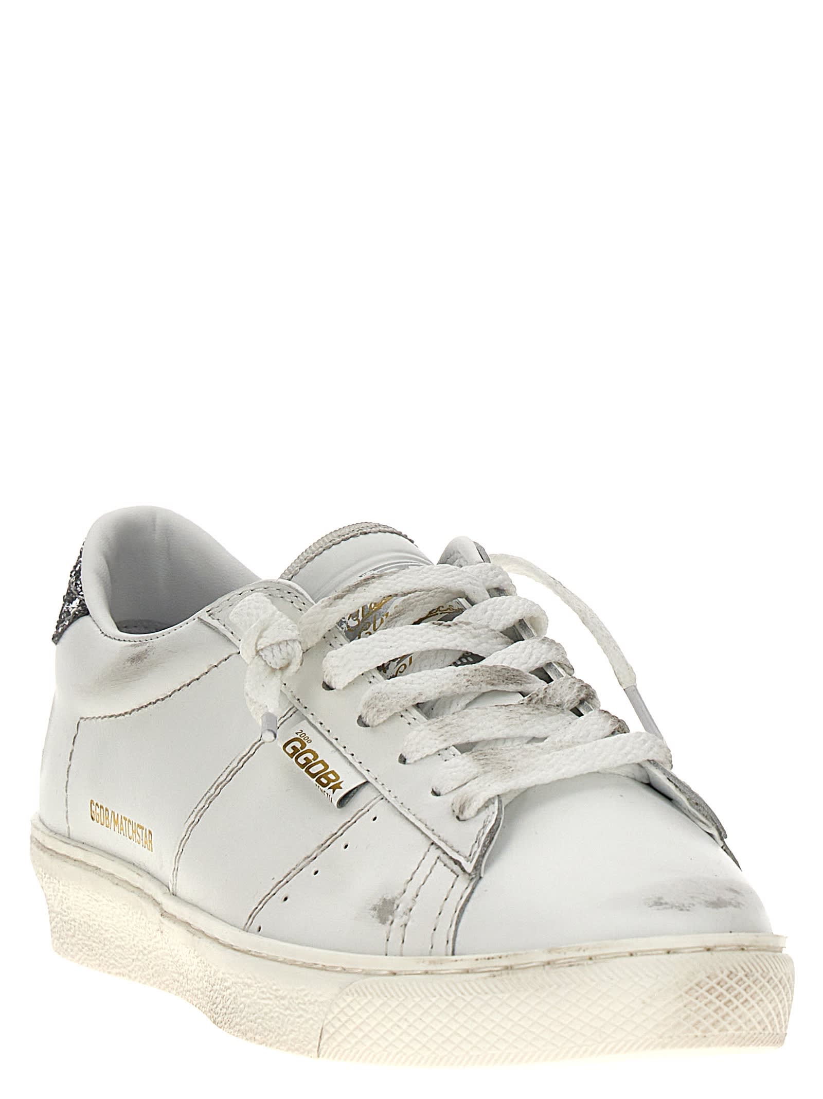 Shop Golden Goose Matchstar Sneakers In White