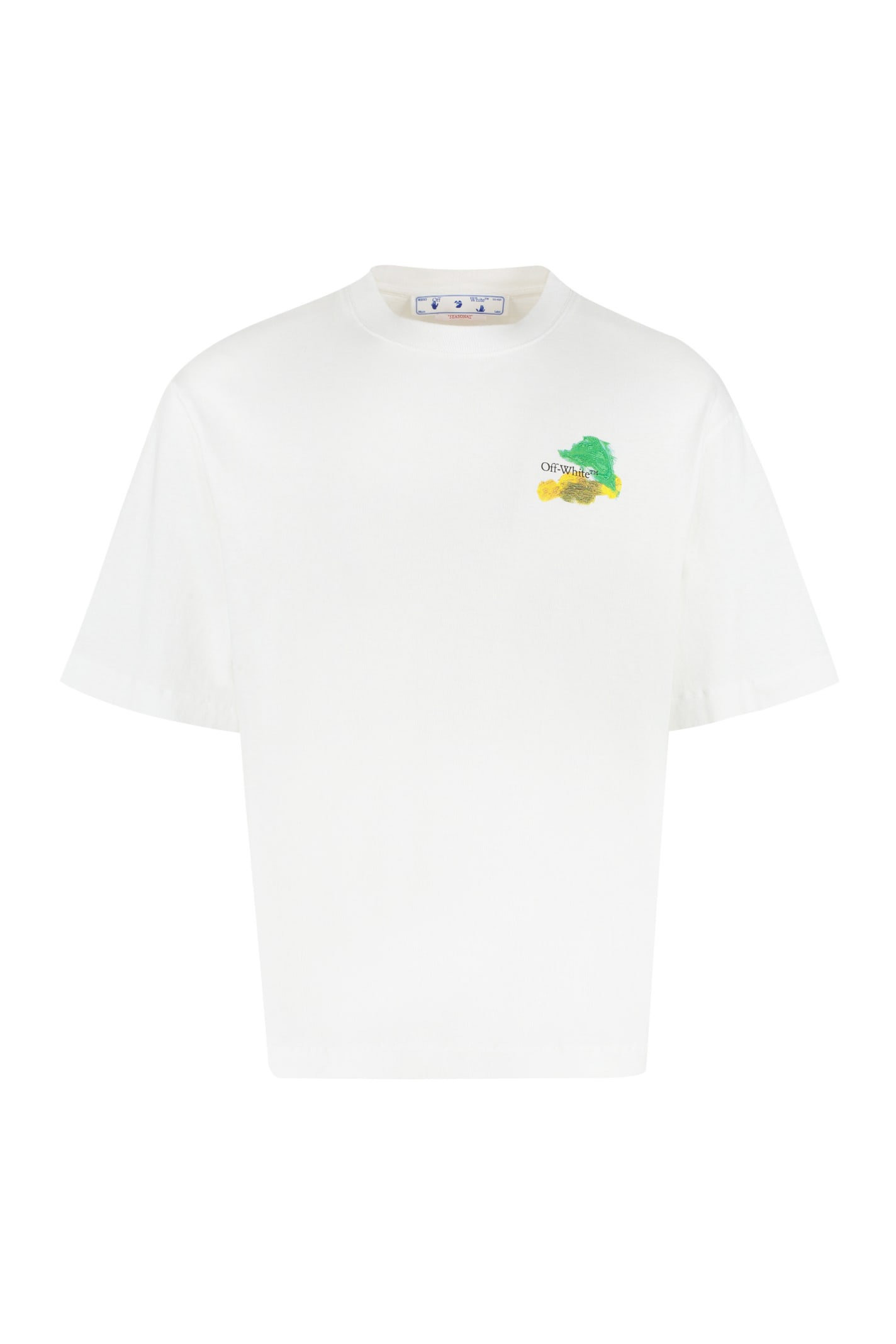 Off-White Cotton Crew-neck T-shirt