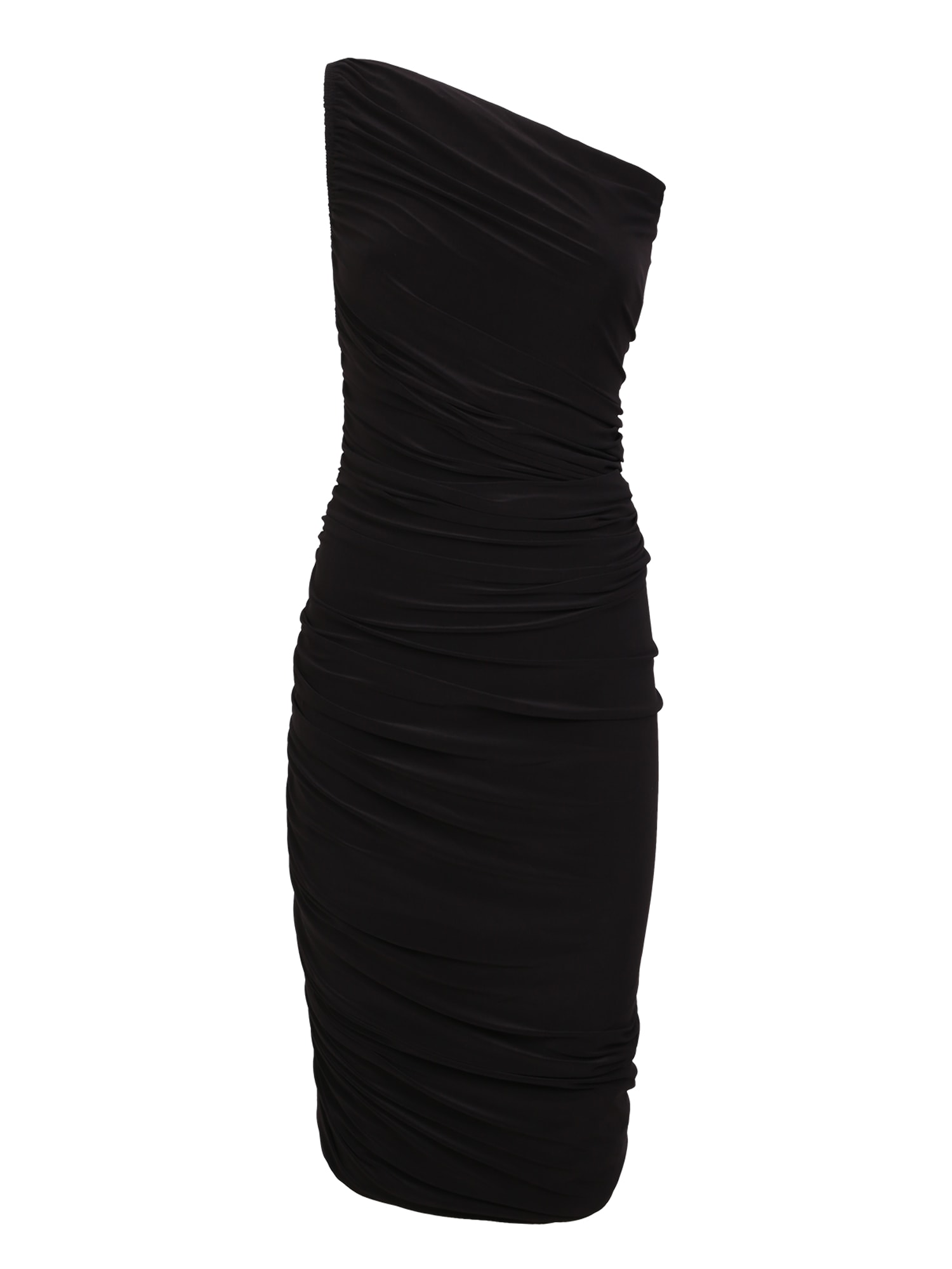 Shop Norma Kamali Diana One-shoulder Dress Black