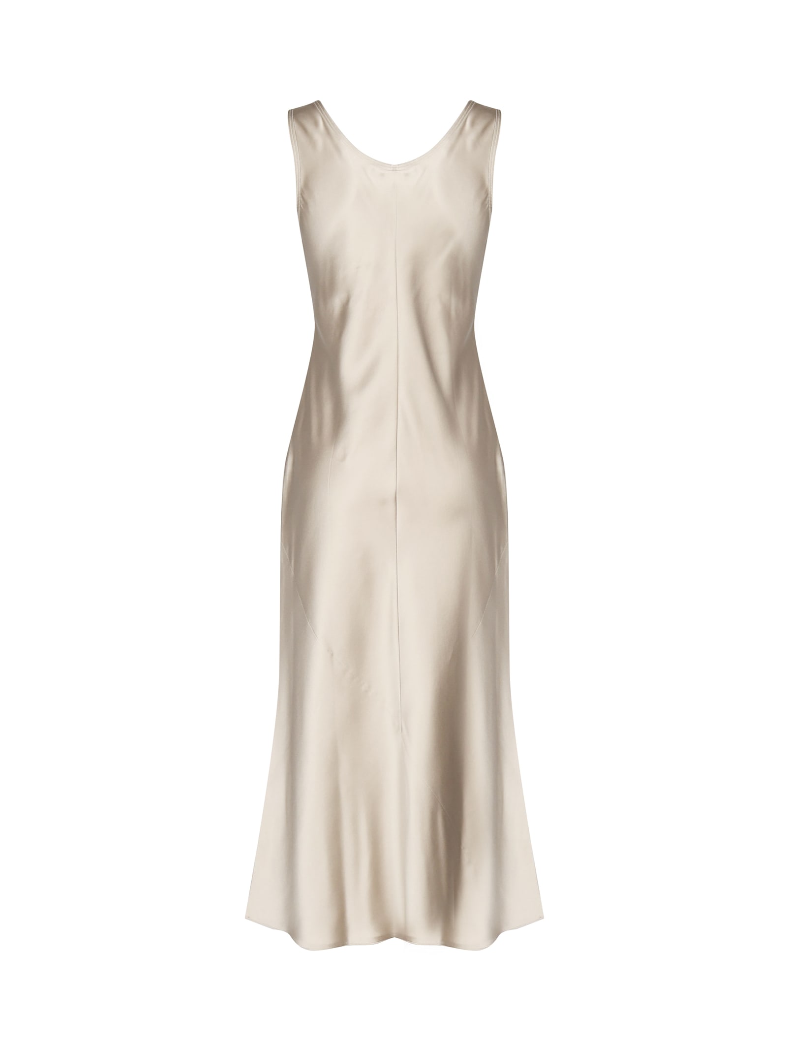 Max Mara Banjo Midi Dress In Beige