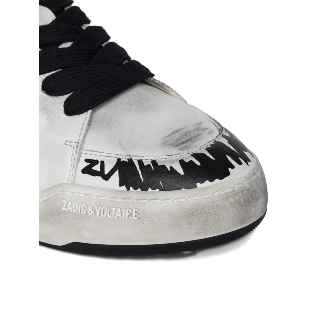 Zadig & Voltaire Fly Wings Sneakers In White