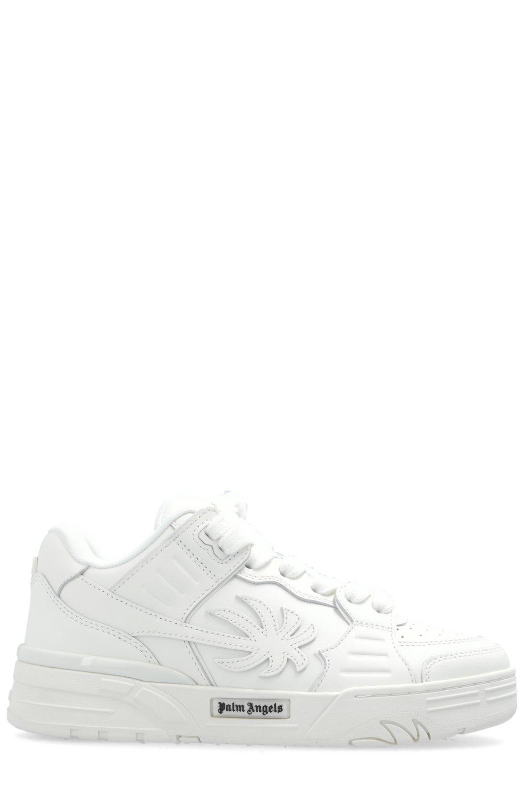 Shop Palm Angels Venice Palm Patch Sneakers In White White