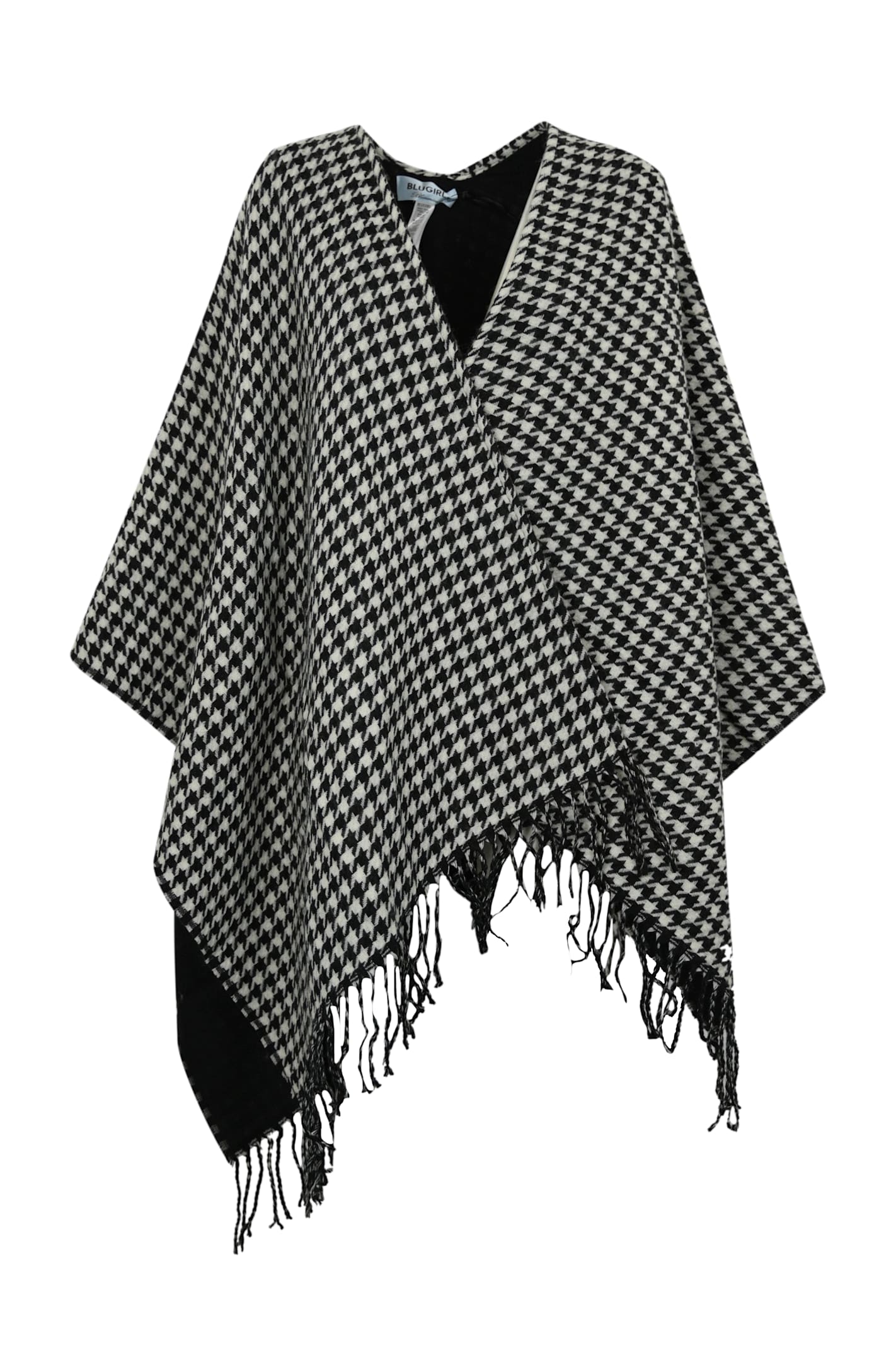 Houndstooth Poncho