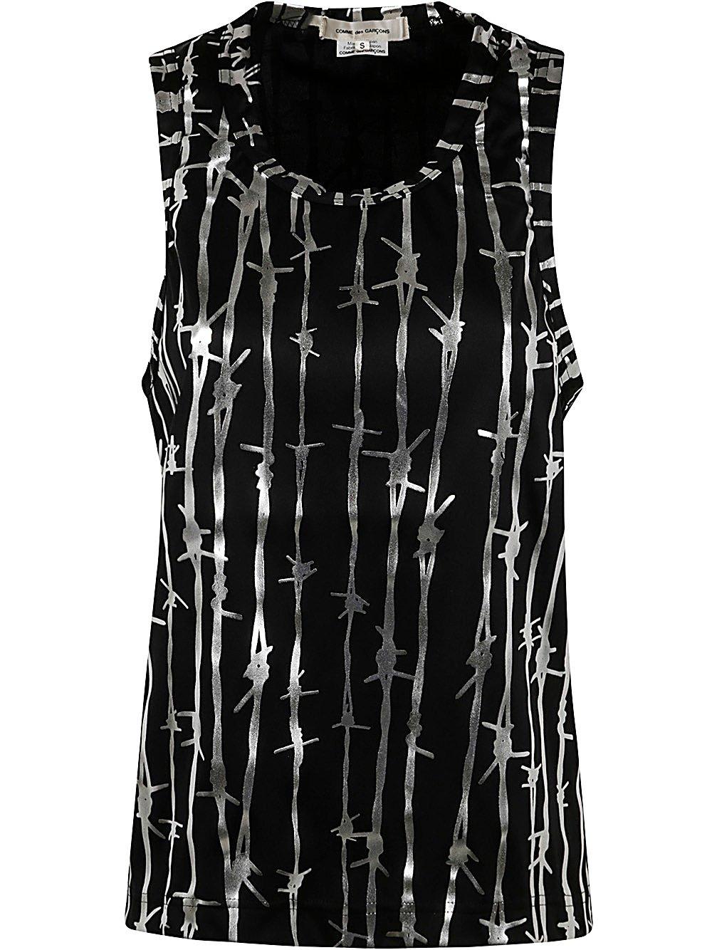 Comme des Garçons Barbed Wire Printed Tank Top