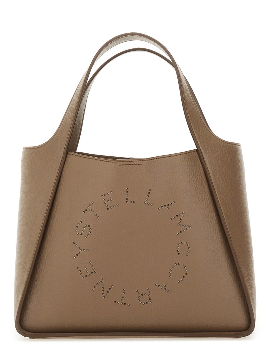 Stella Mccartney Versatile Shoulder Bag Dual Handles In Brown
