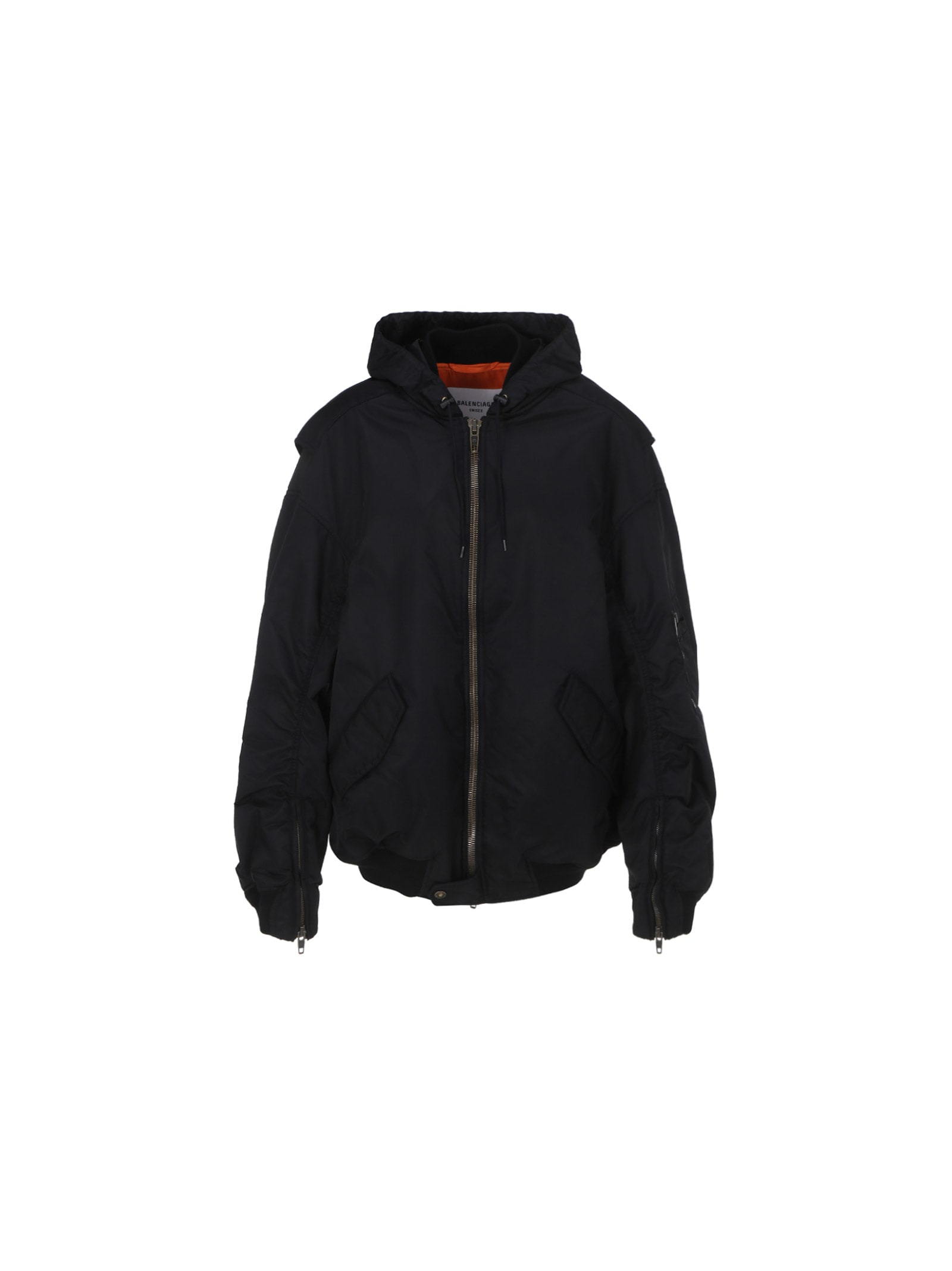 Balenciaga Bomber Jacket In Black | ModeSens