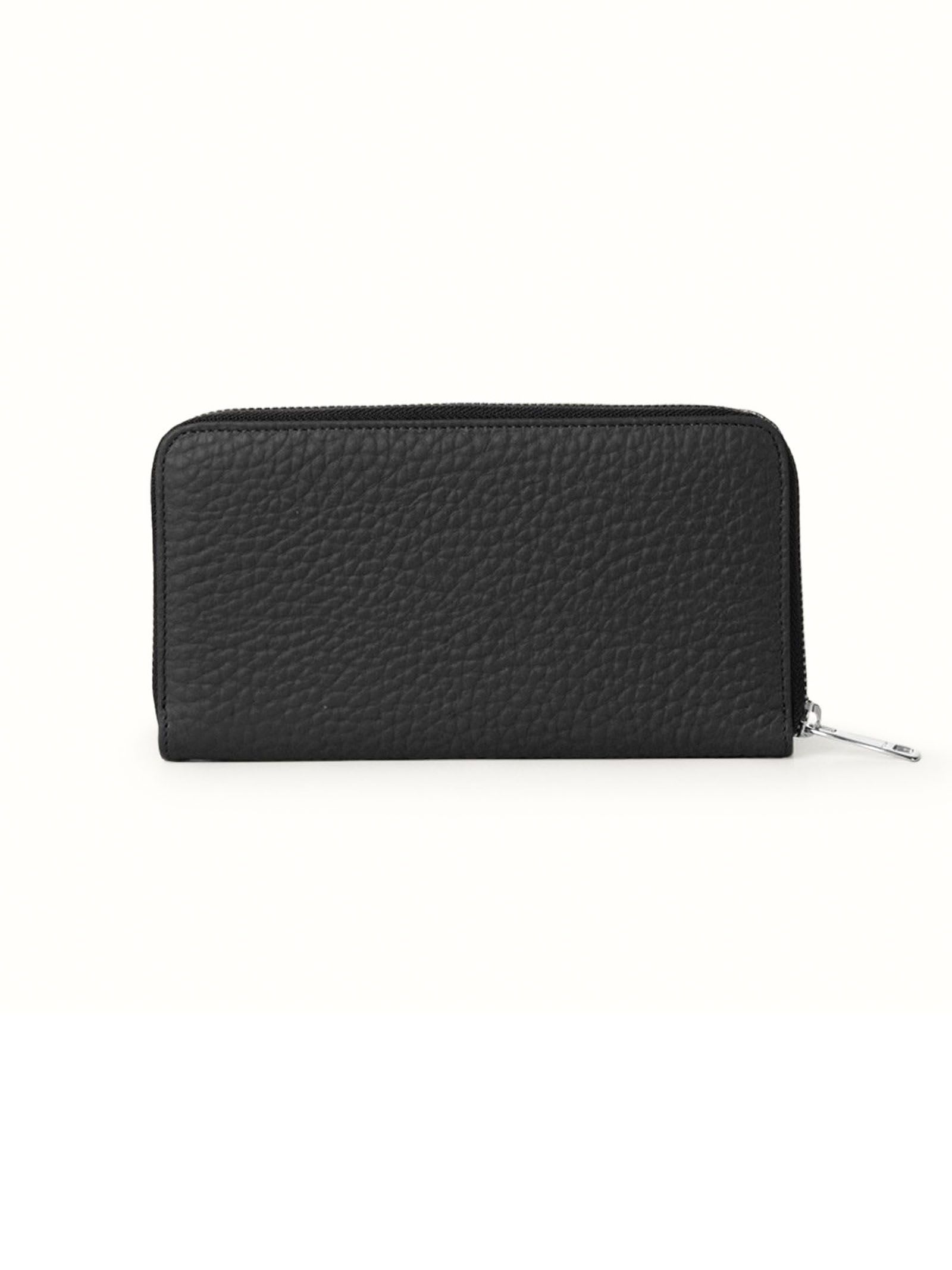 ORCIANI ZIP AROUND SOFT LEATHER WALLET 