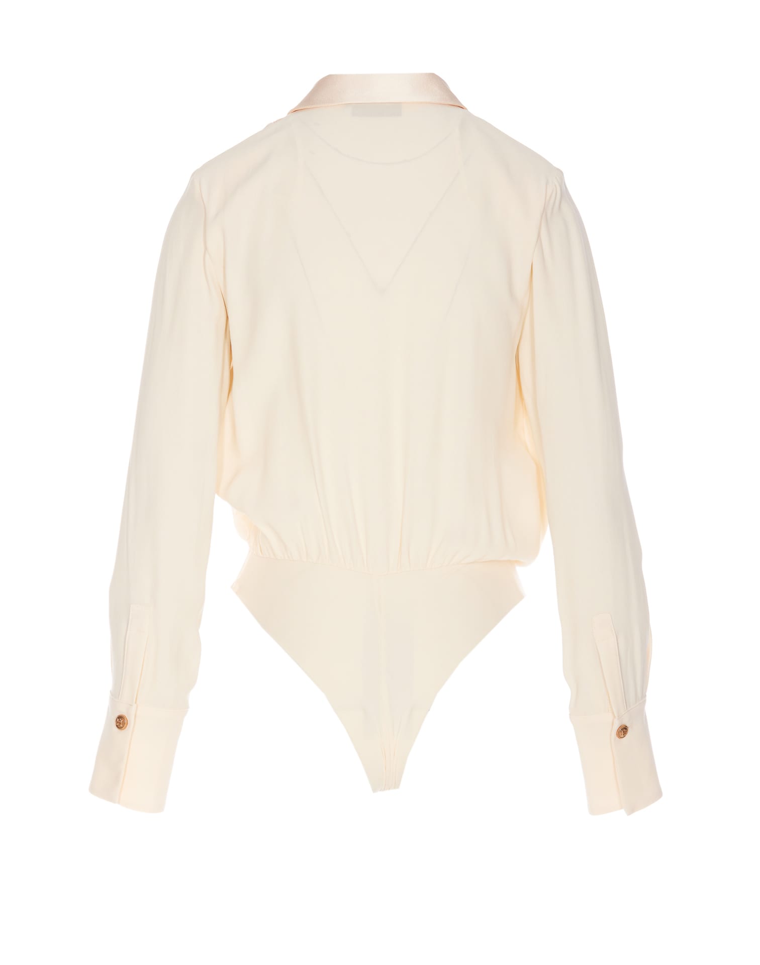 ELISABETTA FRANCHI GEORGETTE BODY SATIN SHIRT 