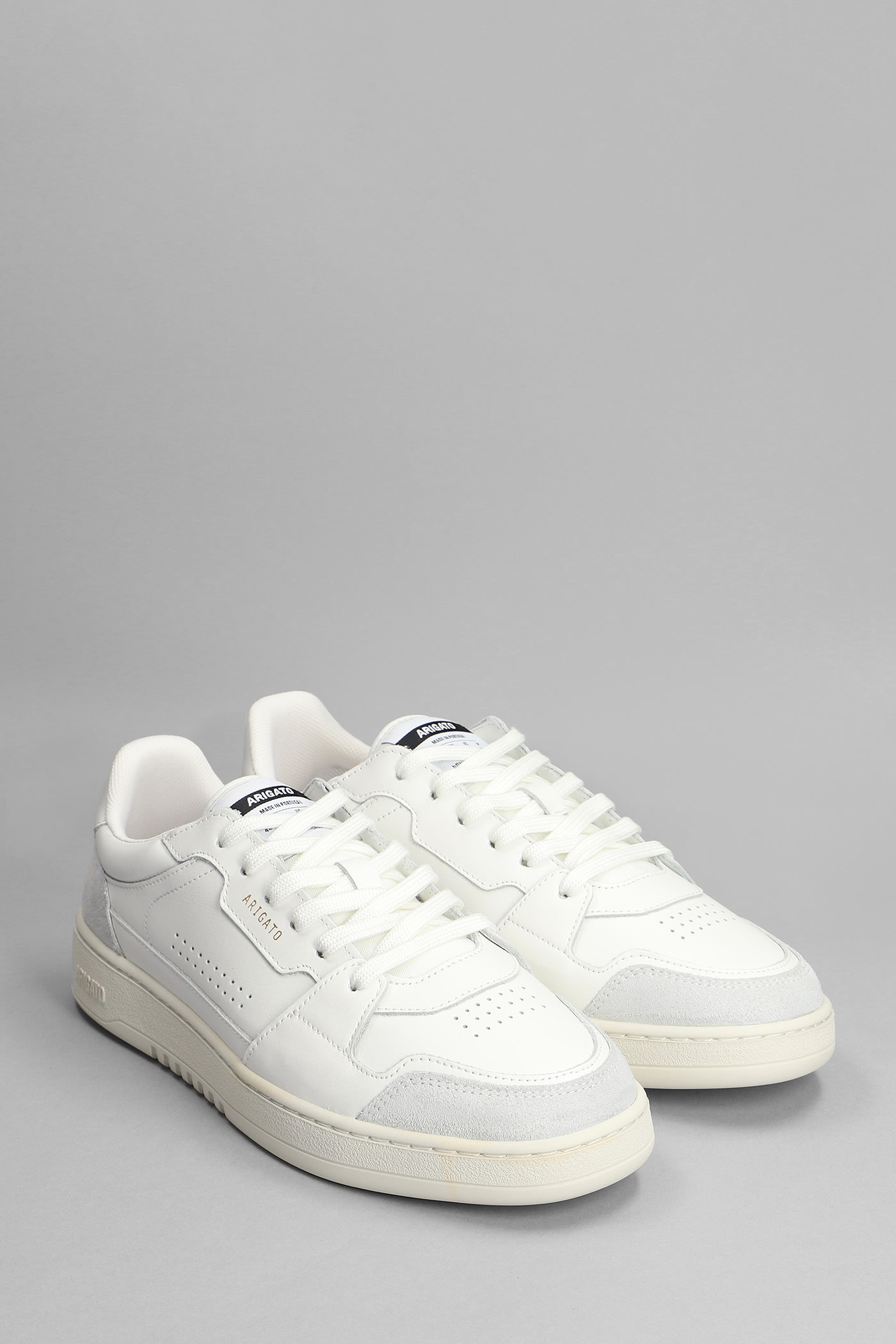 Shop Axel Arigato Dice Lo Sneakers In White Leather In Bianco