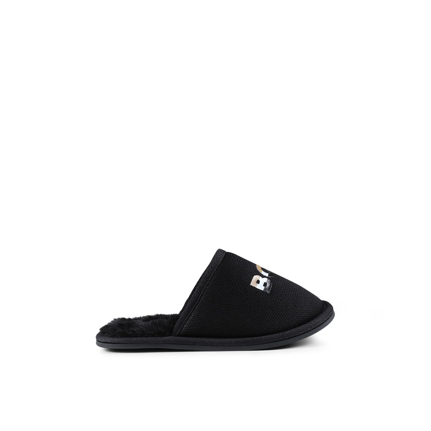 Hugo Boss Black Slippers For Boy With Logo In Multi