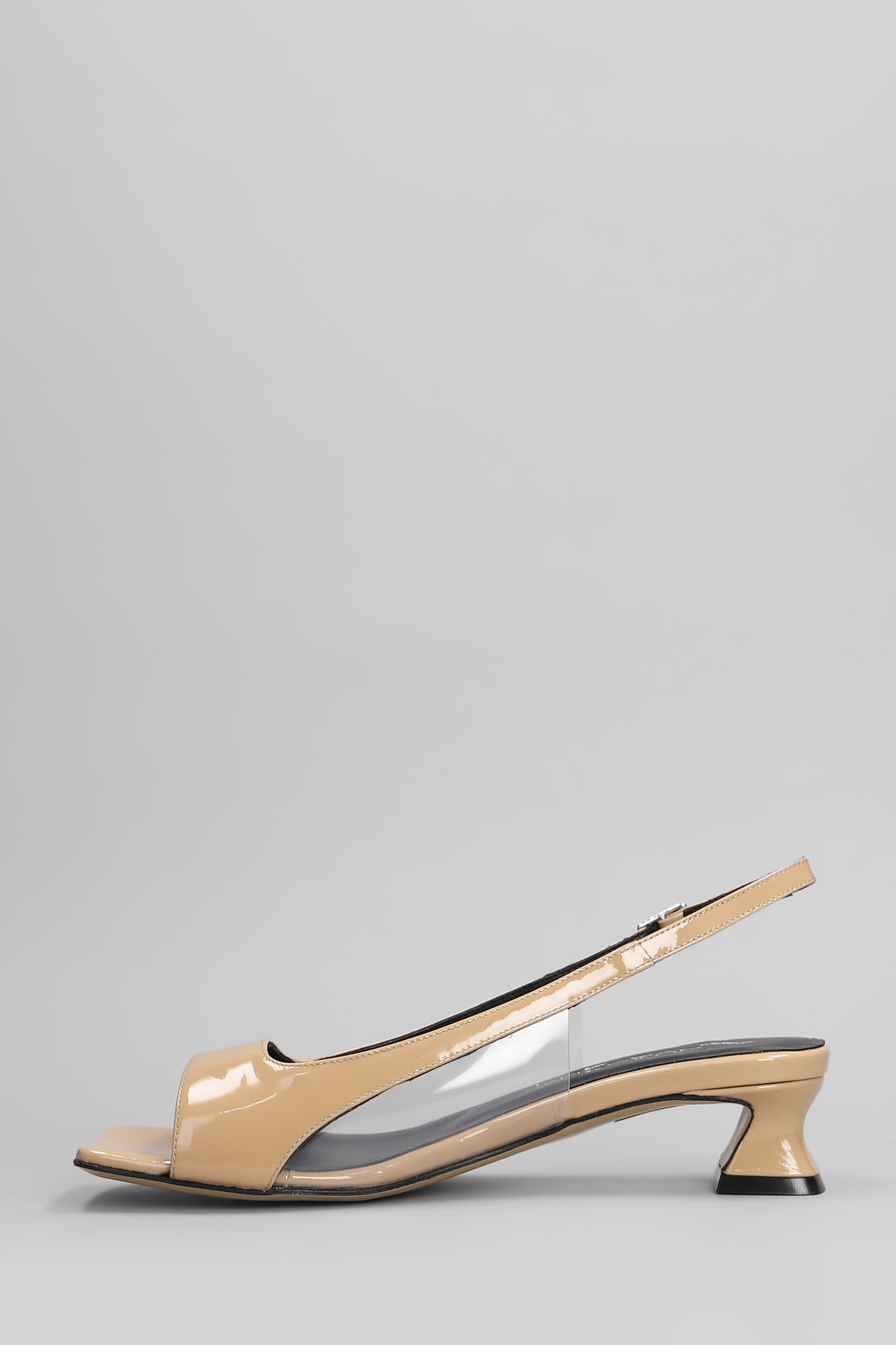 Alchimia Sandals In Beige Patent Leather