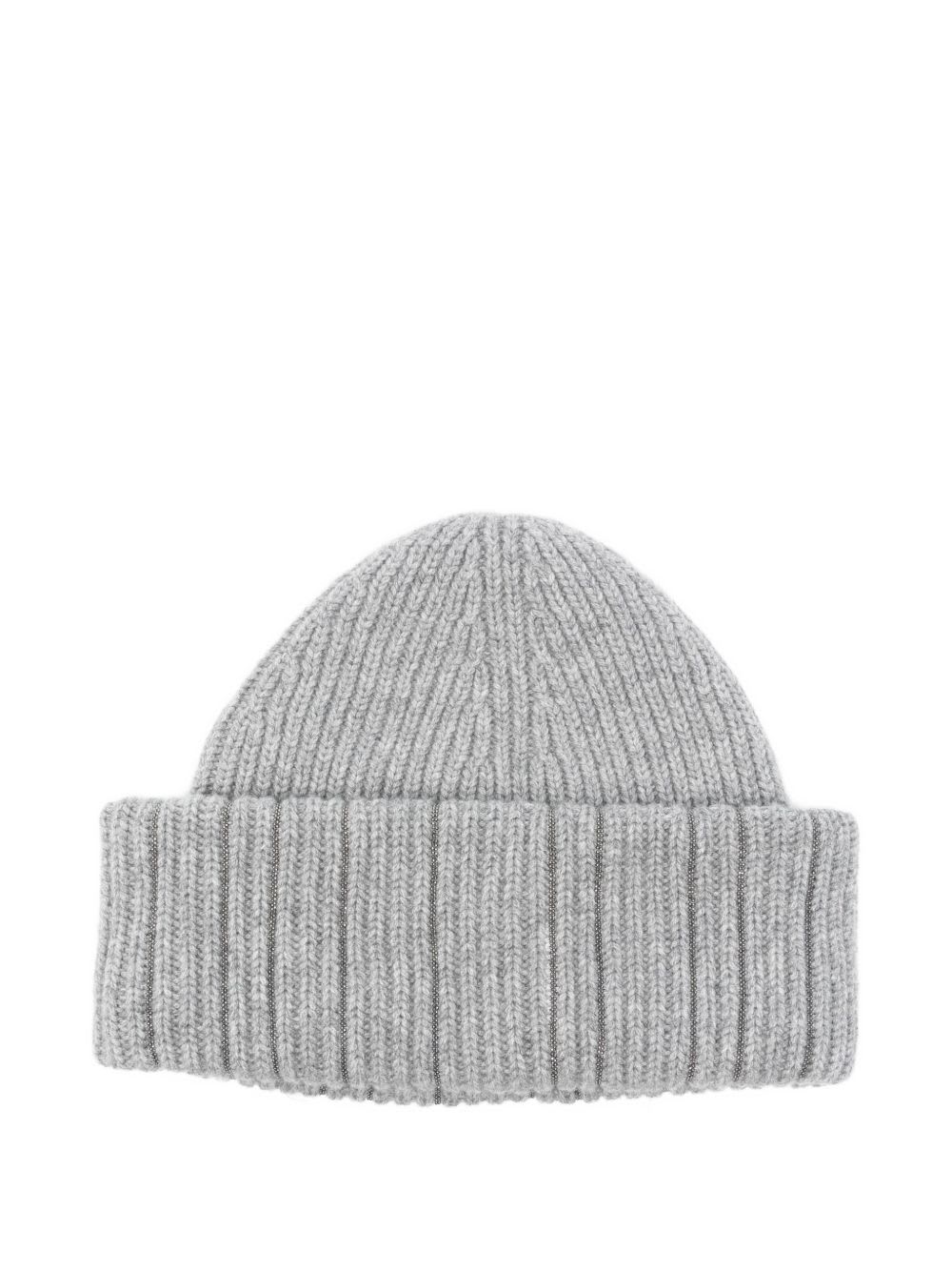 Fabiana Filippi Wool Beanie In Gray