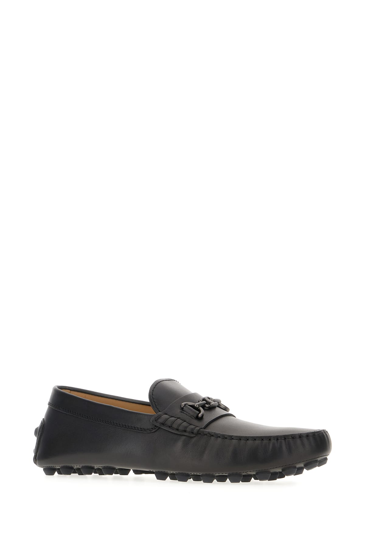 Shop Tod's Black Leather Loafers