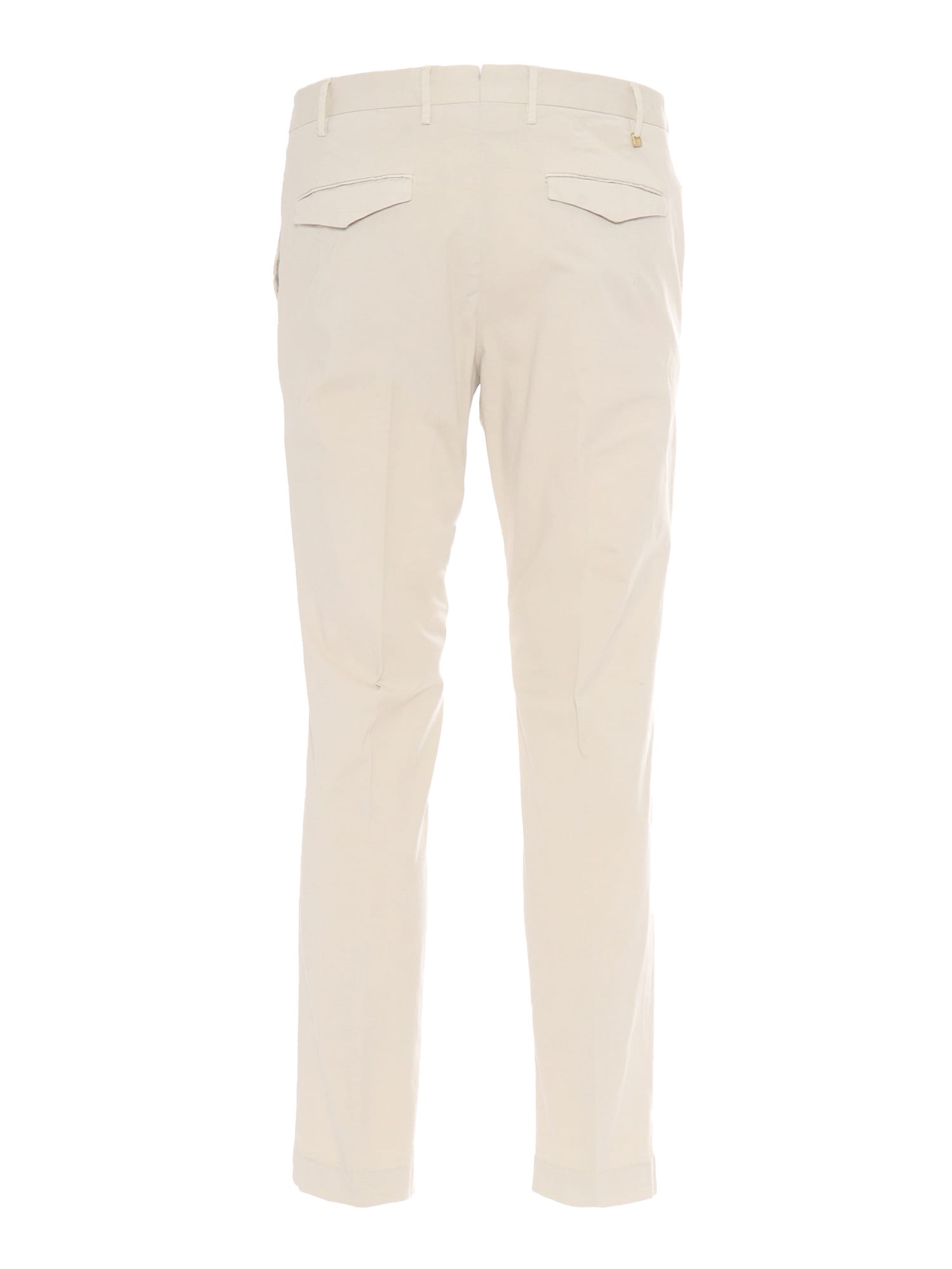 Pt Torino Cuffed Cargo Cotton Trousers In Beige