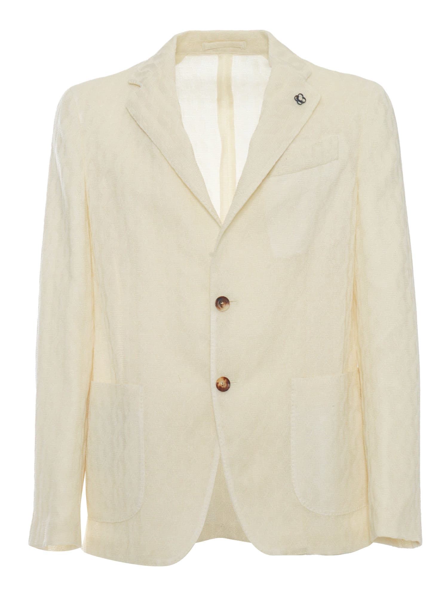 品揃え豊富で AMA LARDINI Linen Jacket Summer Solid テーラード