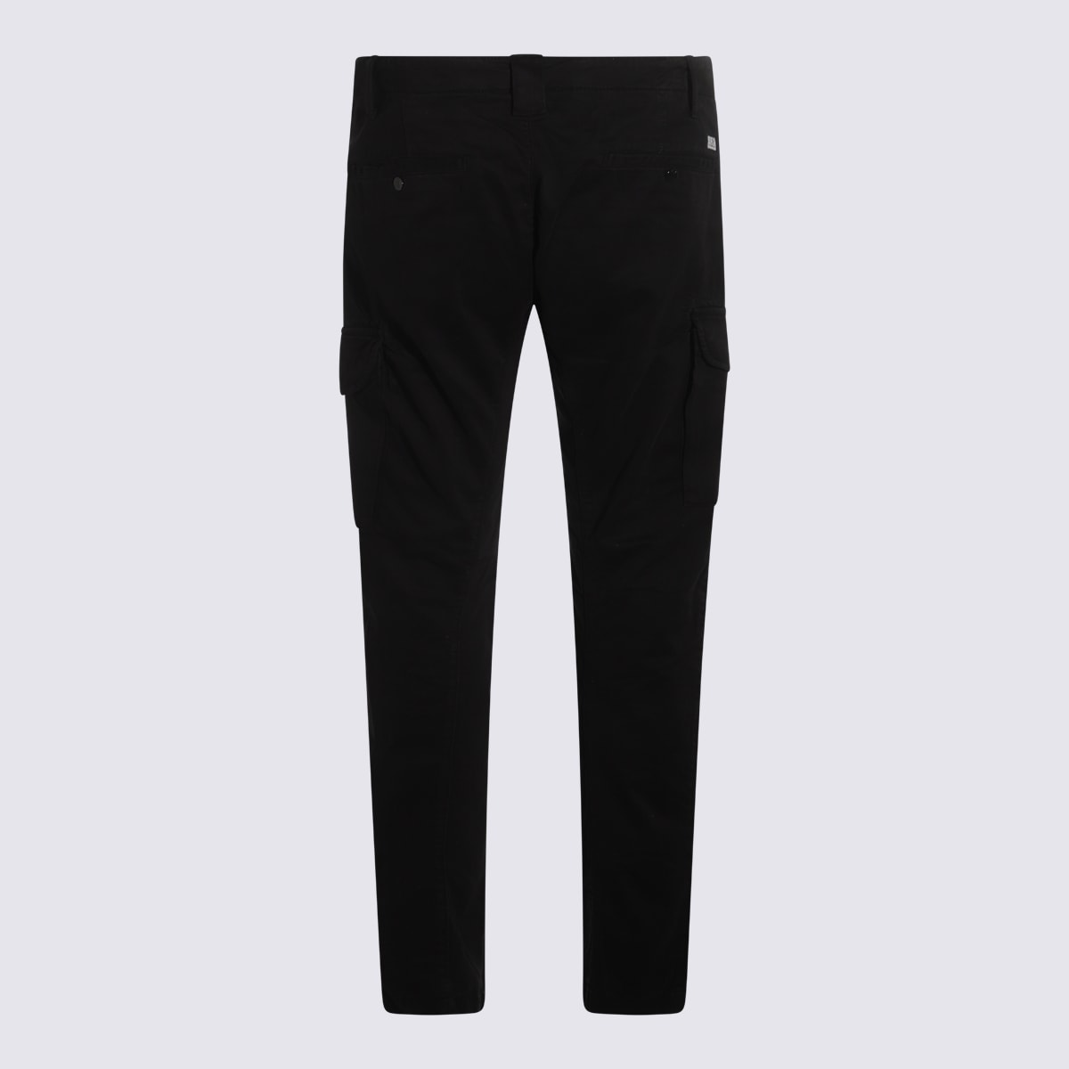 C.p. Company Utility Trousers With Belt Loops And Cargo Pockets In Black