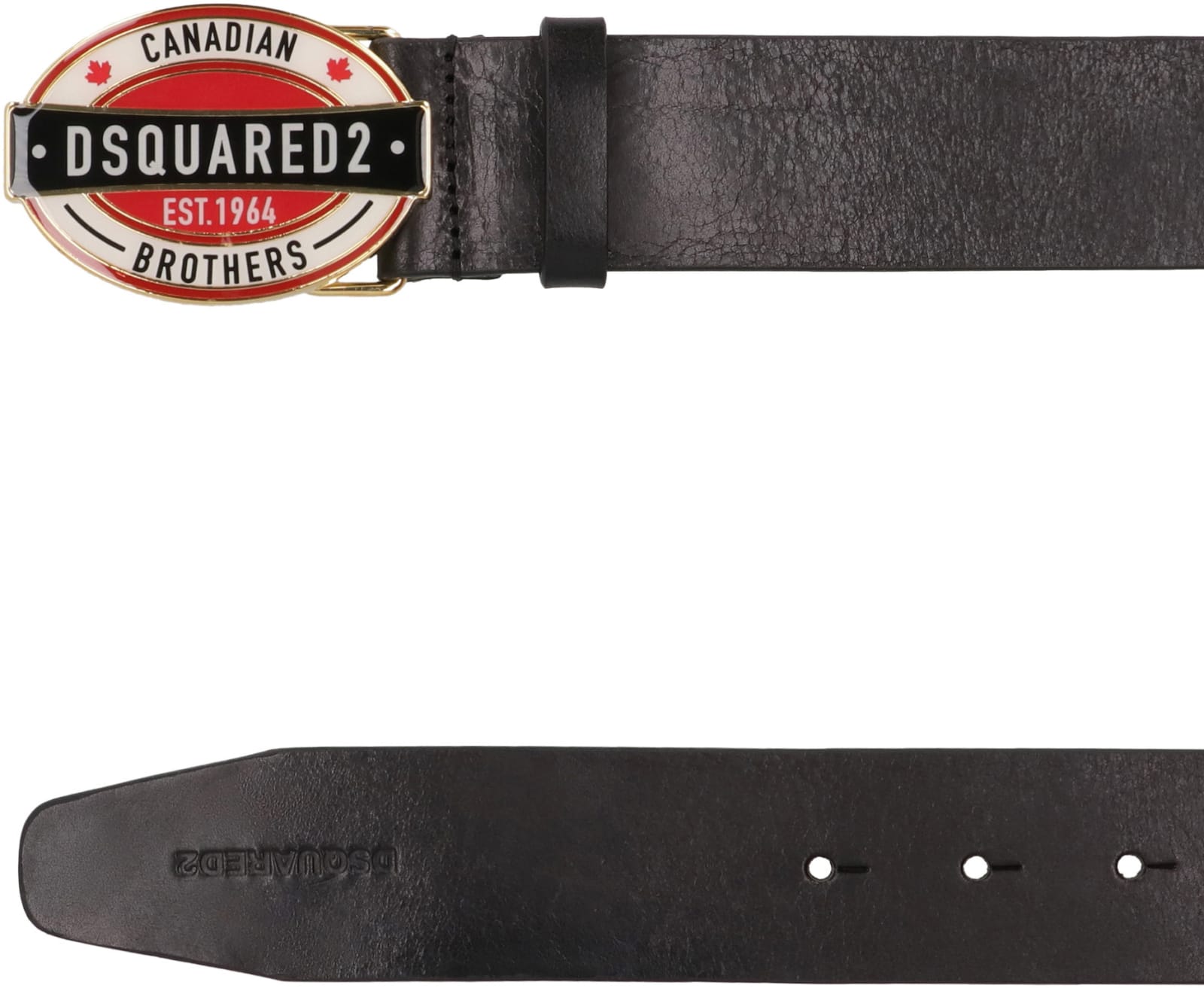 Shop Dsquared2 Logo Buckle Leather Belt In Non Definito