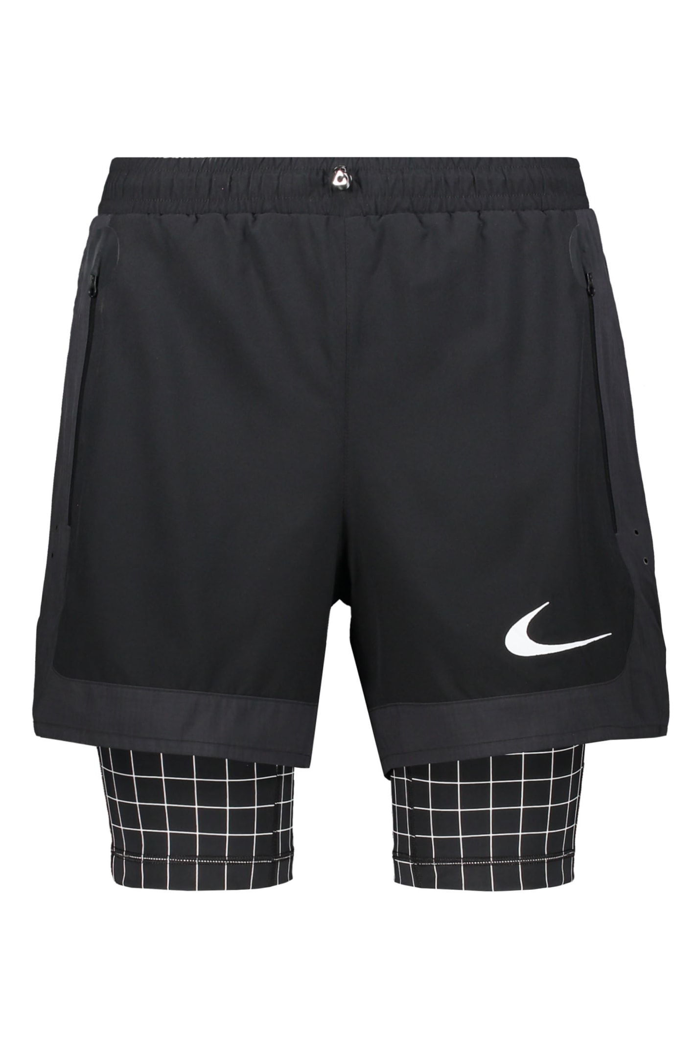Off-white Nike X Off White Nylon Bermuda Shorts In Black