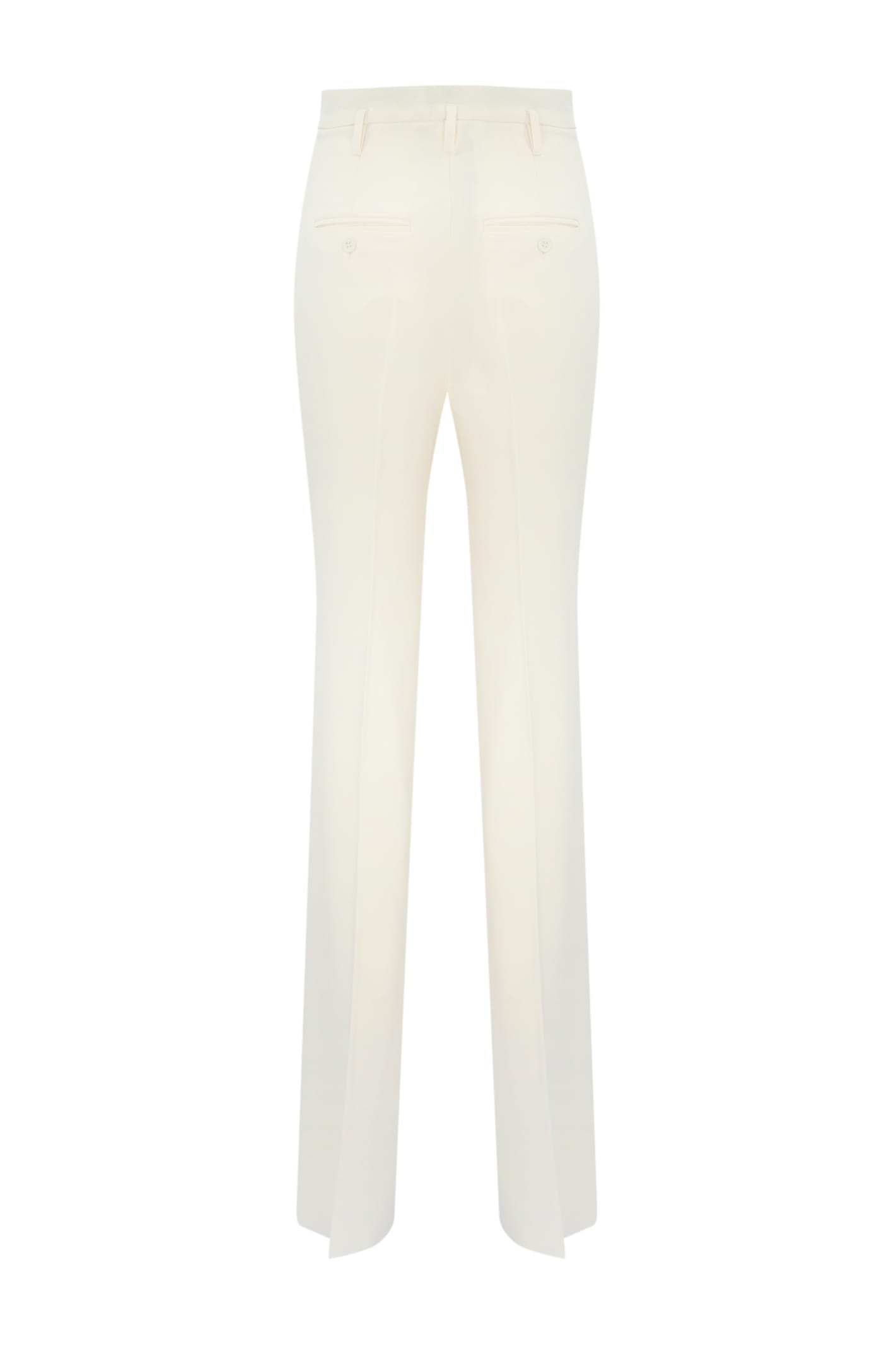 Shop Max Mara Alabama Cady Trousers In Burro