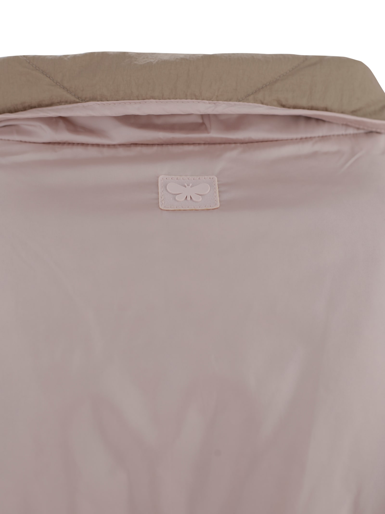 Weekend Max Mara Reversible Waterproof Canvas Jacket With Adjustable Drawstring In Neutral