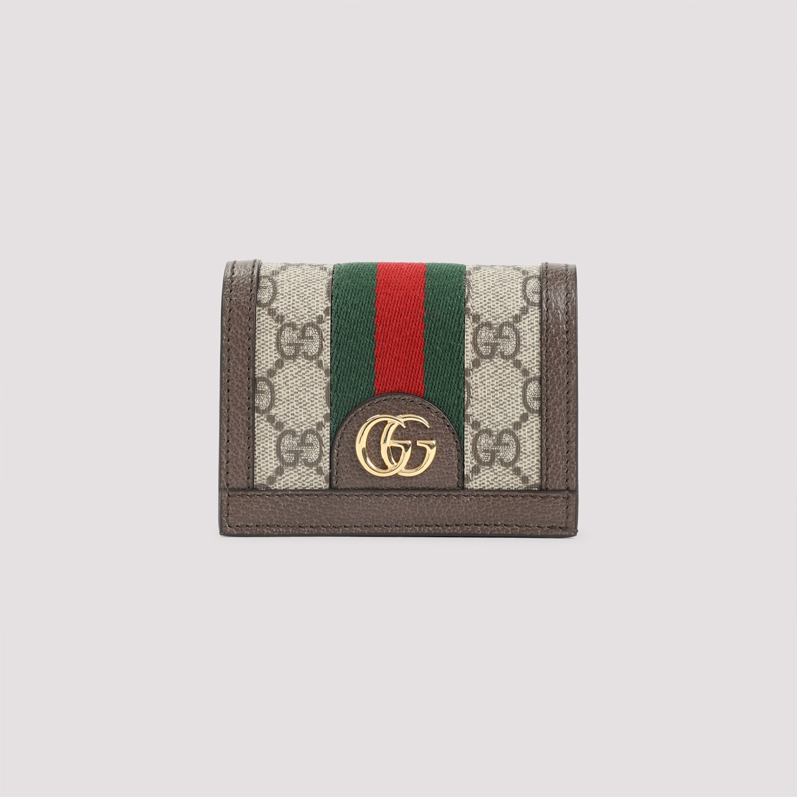 Gucci Gg Leather Wallet Ophidia In Multi