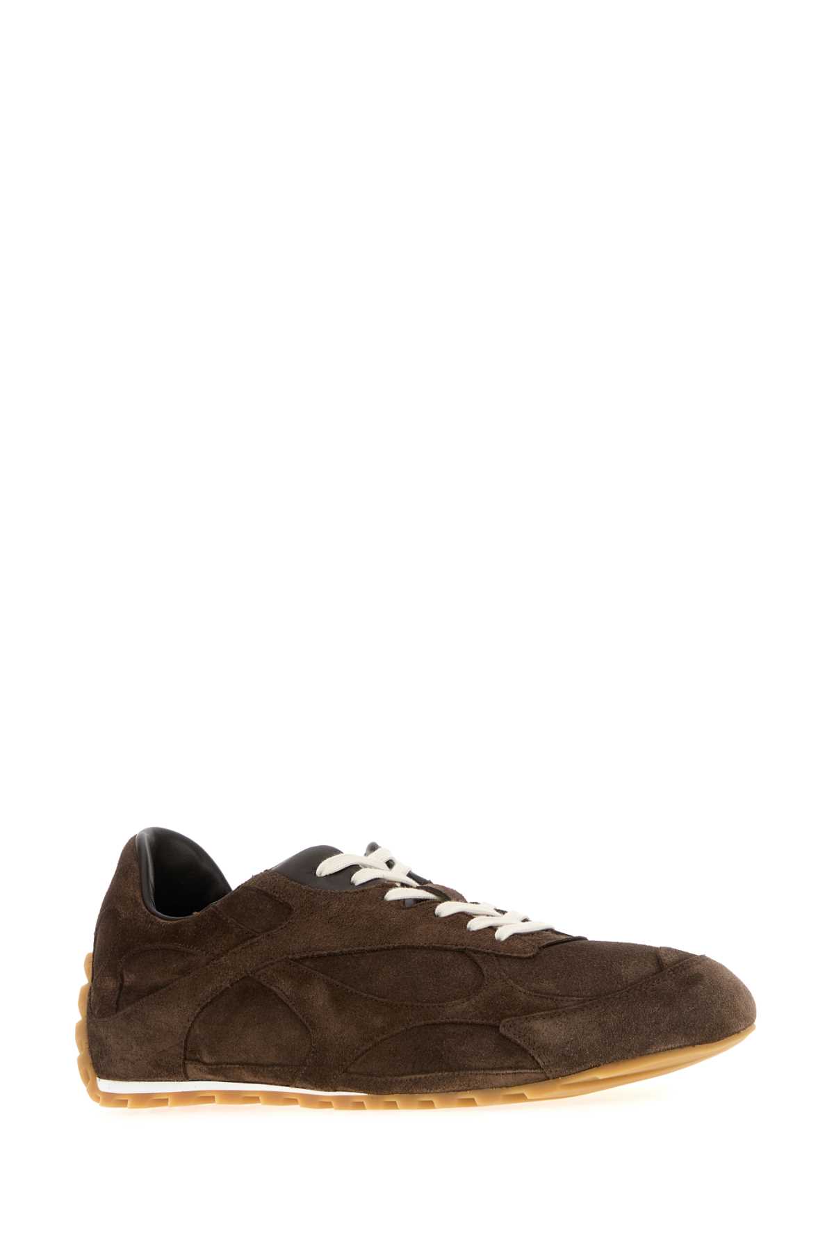 Bottega Veneta Orbit Flash Sneaker Soft Suede In Pink