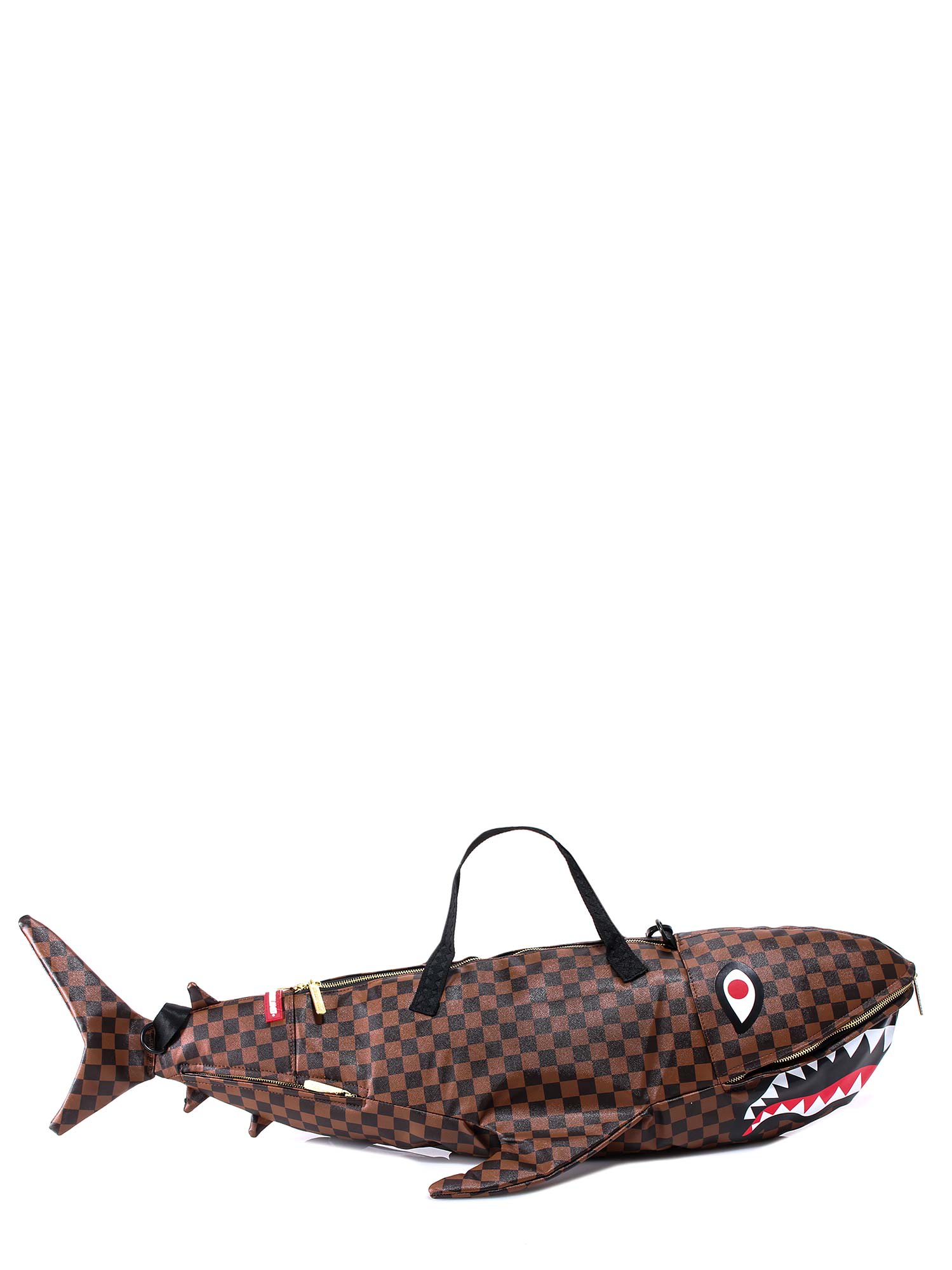 Sprayground Sharks In Paris Duffle Duffle Bag In Brown