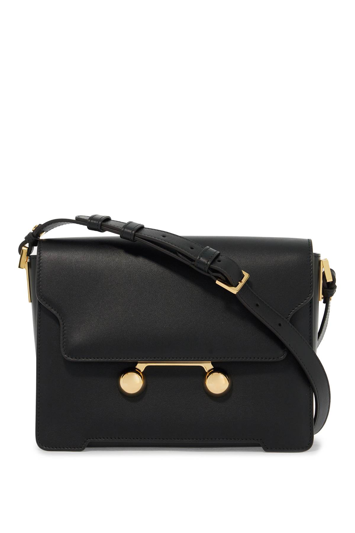 Shop Marni Medium Trunkaroo Shoulder Bag In Black (black)