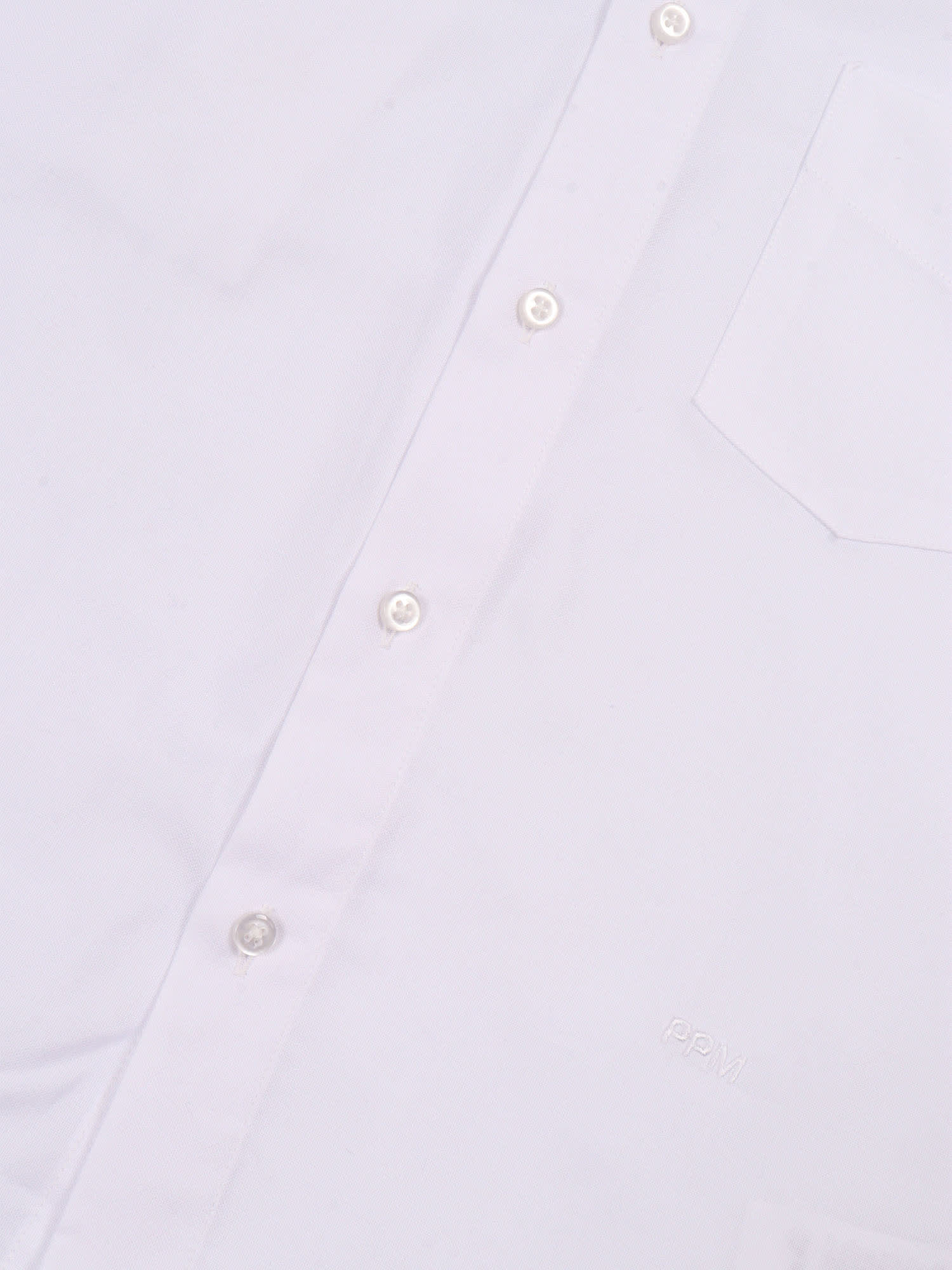 Paolo Pecora Long-sleeve Button-front Shirt In White