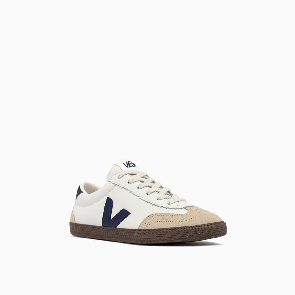 Veja Multicolor Suede And Fabric Volley Sneakers In White