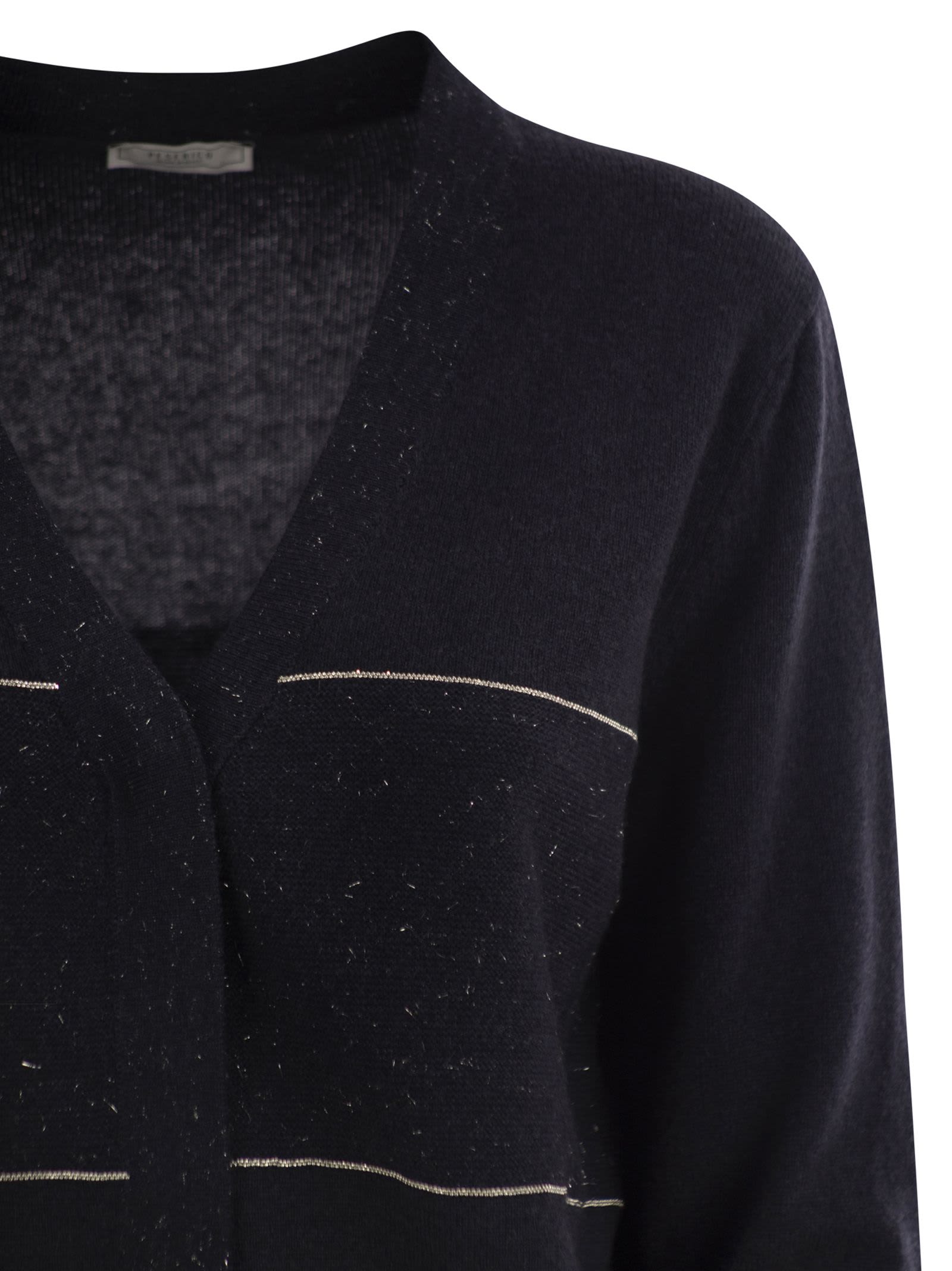 Shop Peserico Tricot Cardigan With Light Spots