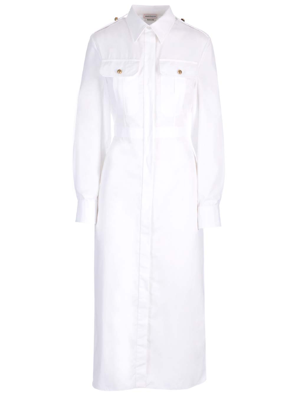 ALEXANDER MCQUEEN WHITE SHIRT DRESS