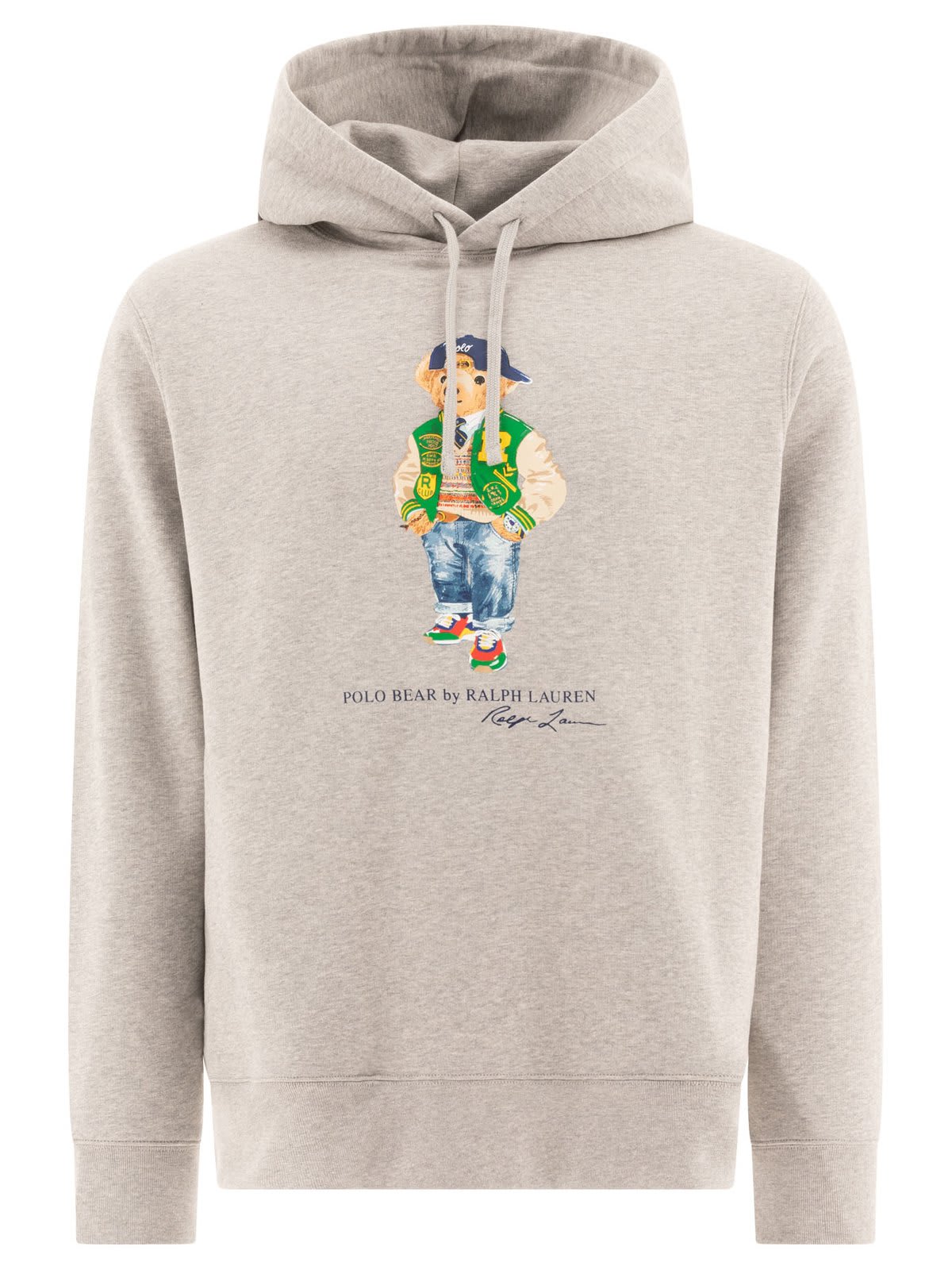 Shop Ralph Lauren Polo Bear Fleece Hoodie In Andover Heater