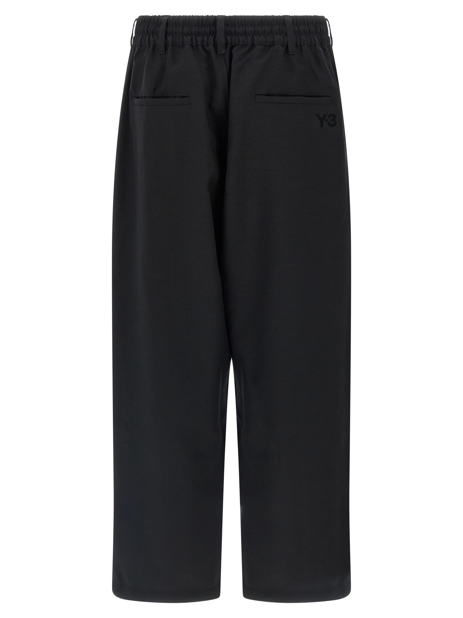 Y-3 Adidas Technical Fabric Pants In Black