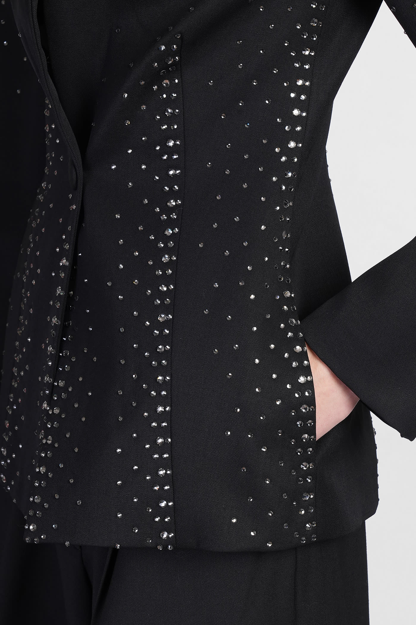 Attico Blazer In Black Wool