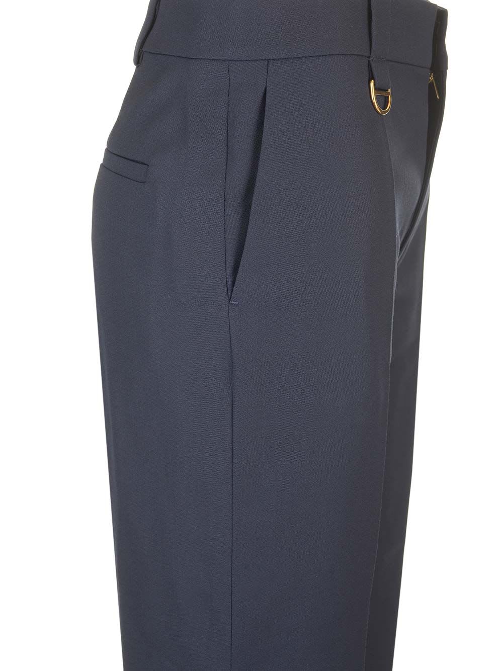 Shop Chloé Tailored Trousers In Blue