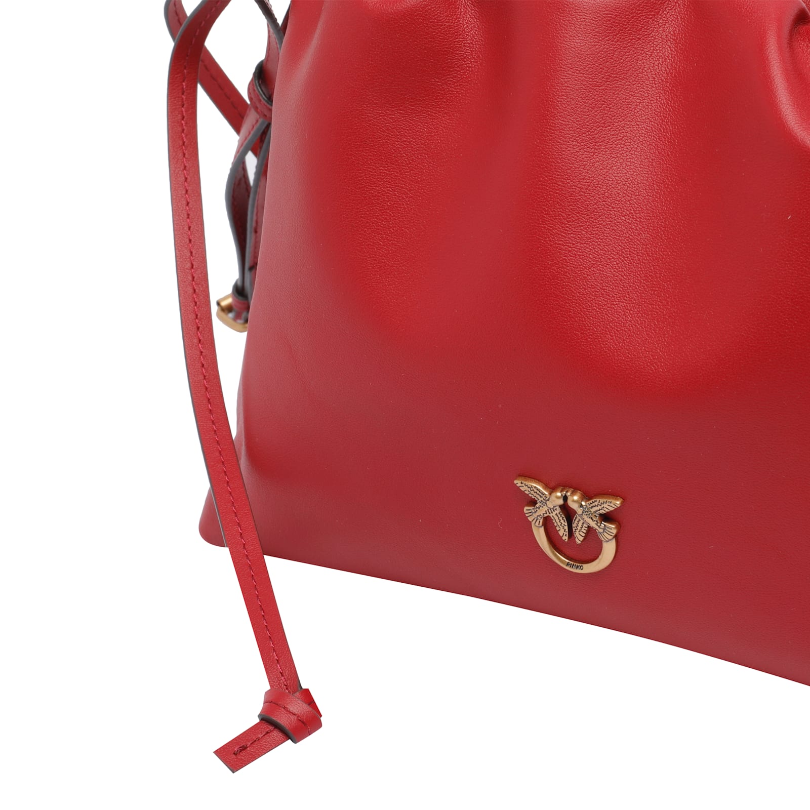 Pinko Mini Clutch Bag In Red