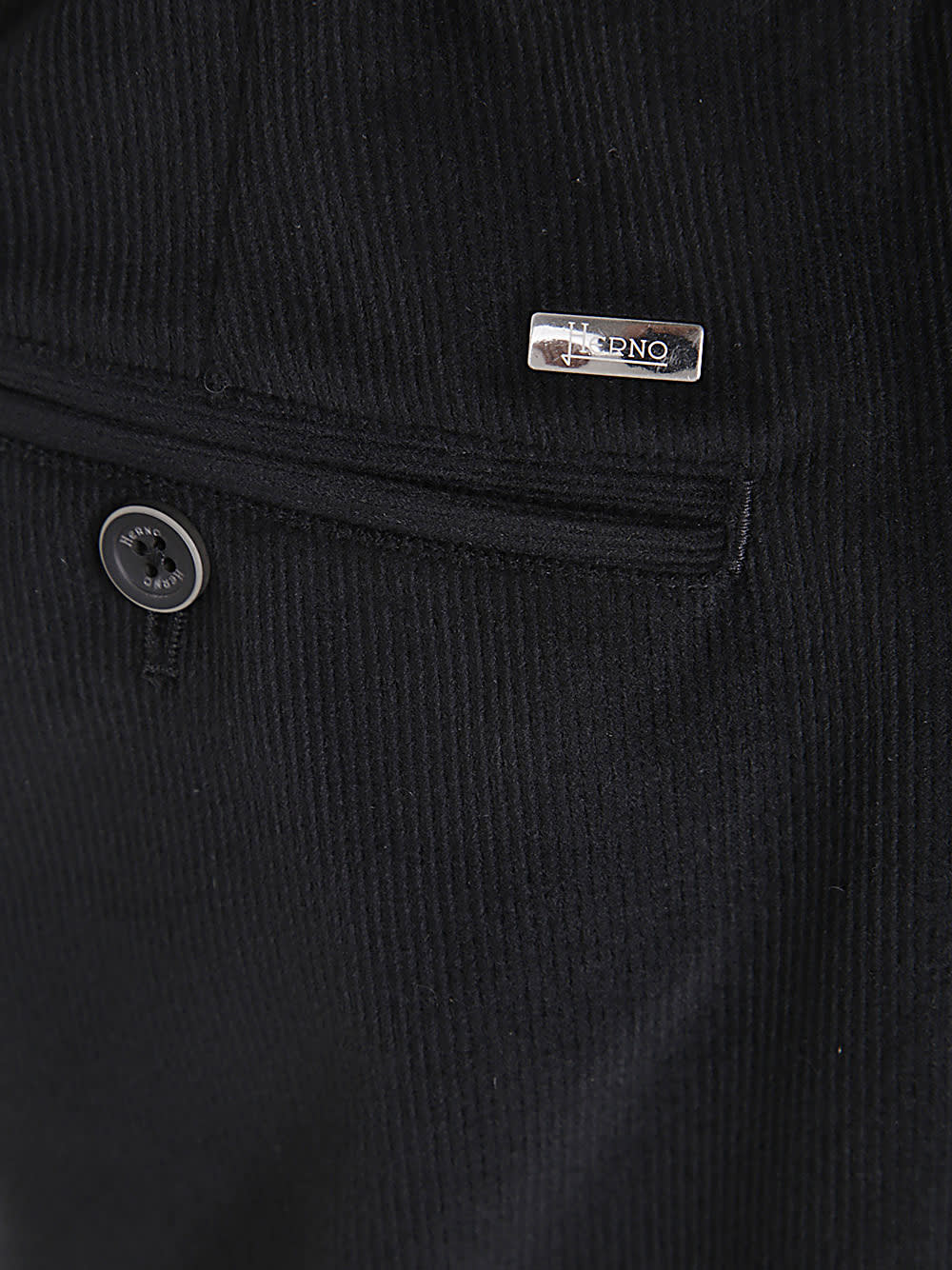 Shop Herno Man Trousers In Black