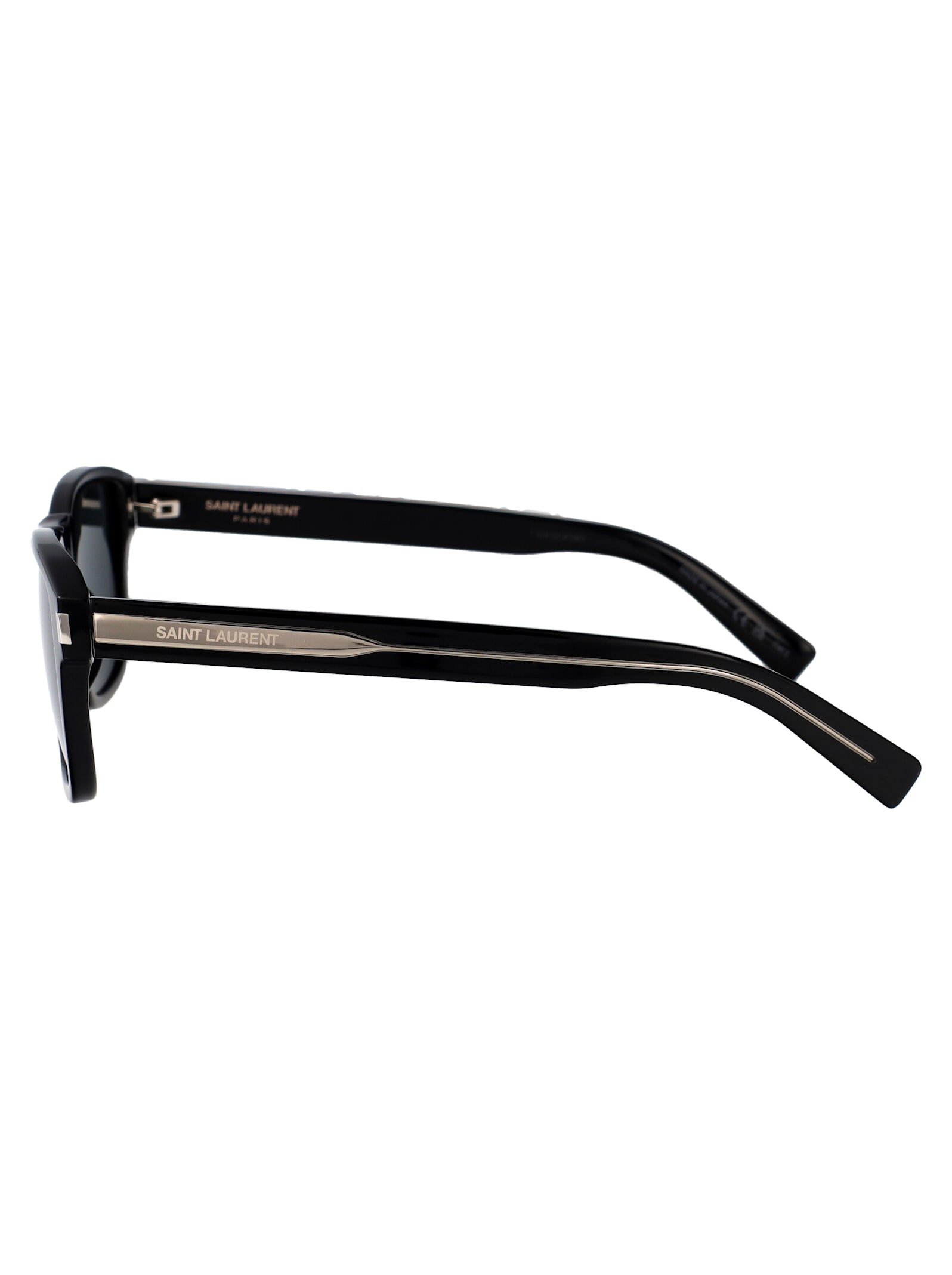 Saint Laurent Eyewear Sunglasses In Black-crystal-black