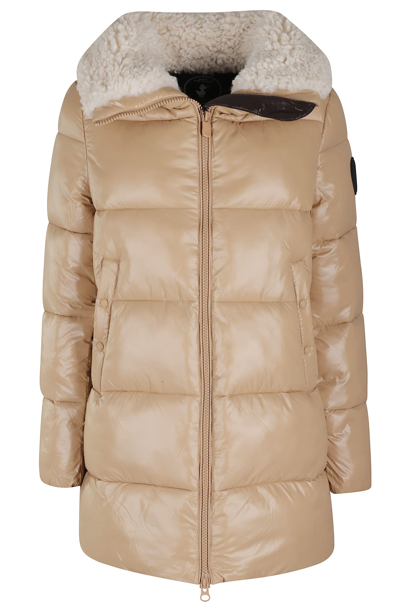 Save The Duck Padded Coat In Neutral