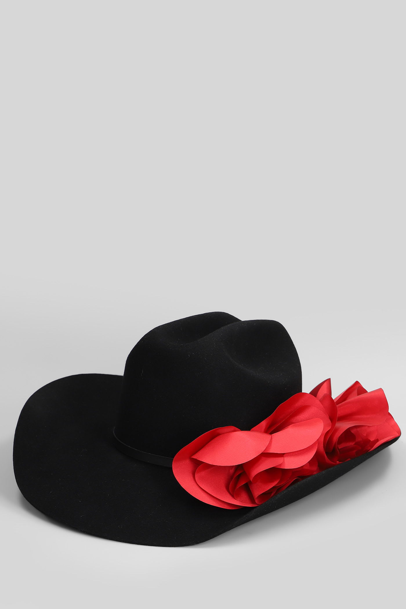 Willy Chavarria Hats In Black Wool In Black