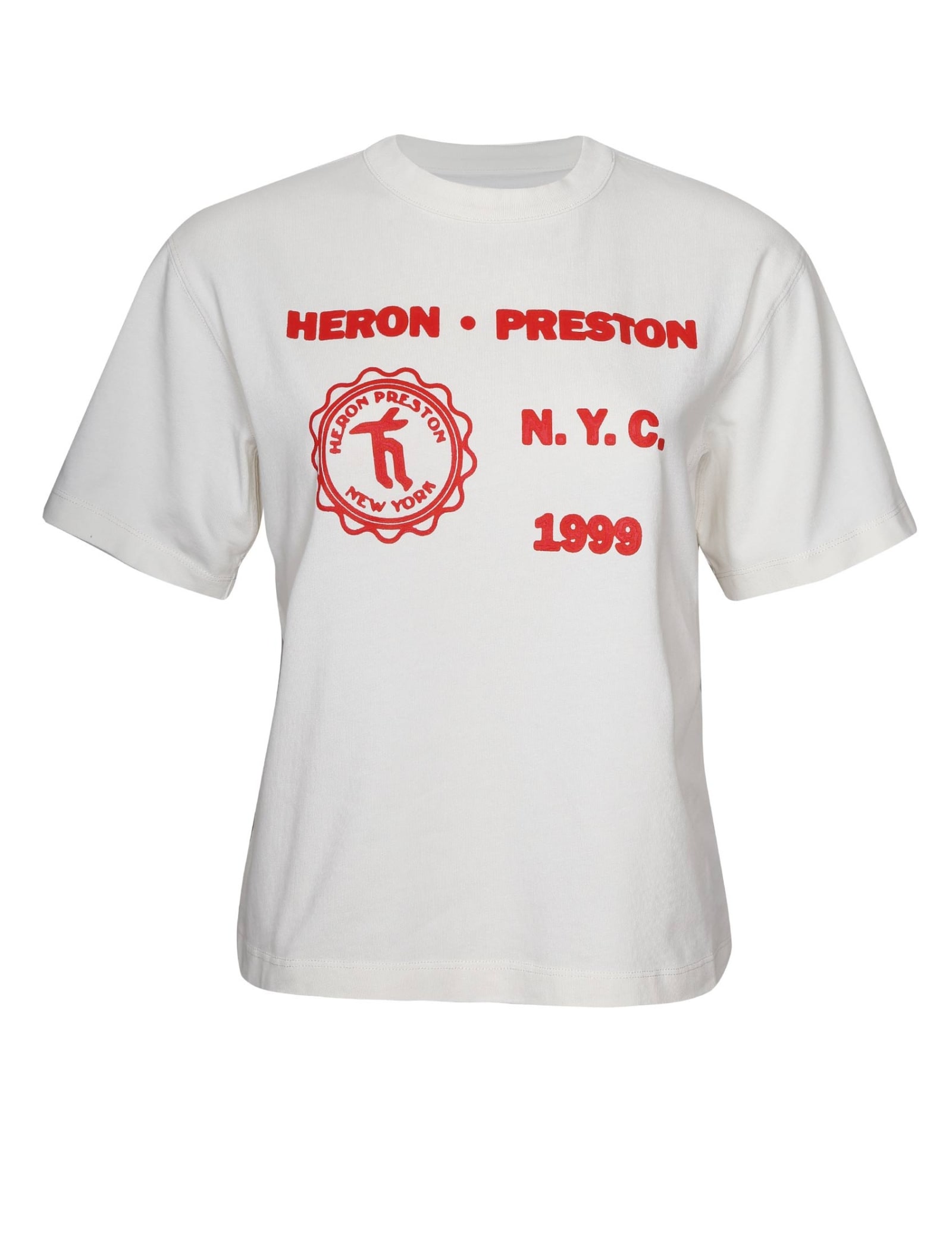 HERON PRESTON T-shirt In Cotton With Print