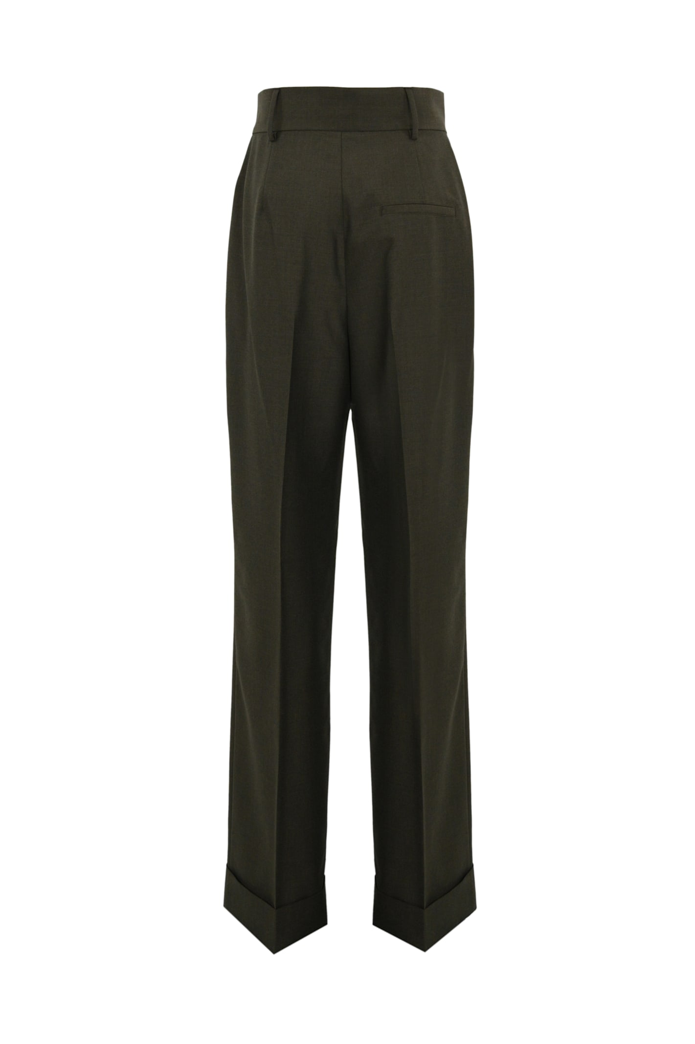 Philosophy Di Lorenzo Serafini Oversized Trousers In Cool Wool Blend In Marrone