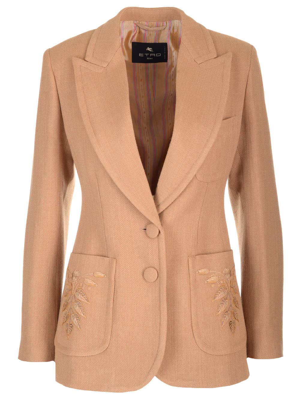 Etro Two-button Jacket In Beige