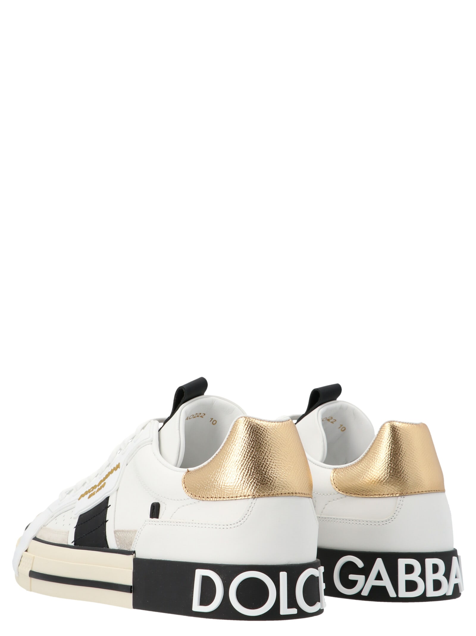 Shop Dolce & Gabbana New Portofino Shoes In White/gold