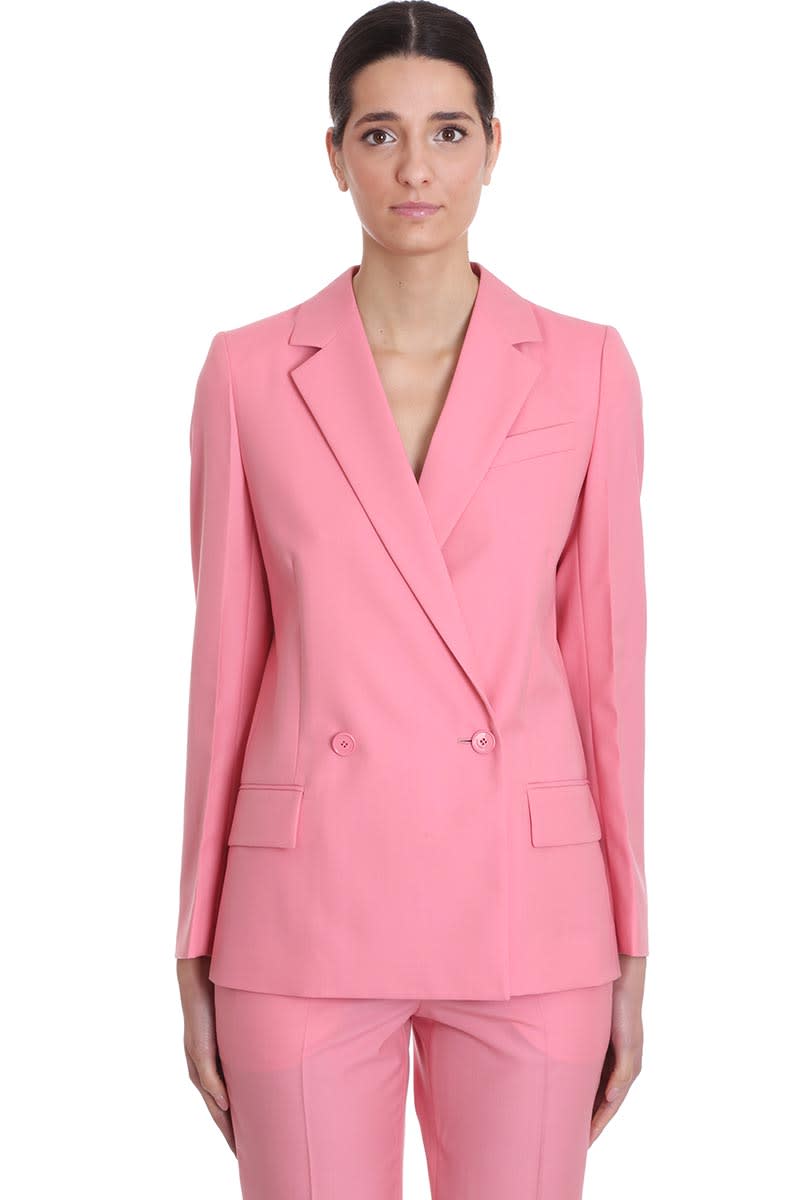 Givenchy Blazer In Rose-pink Polyester