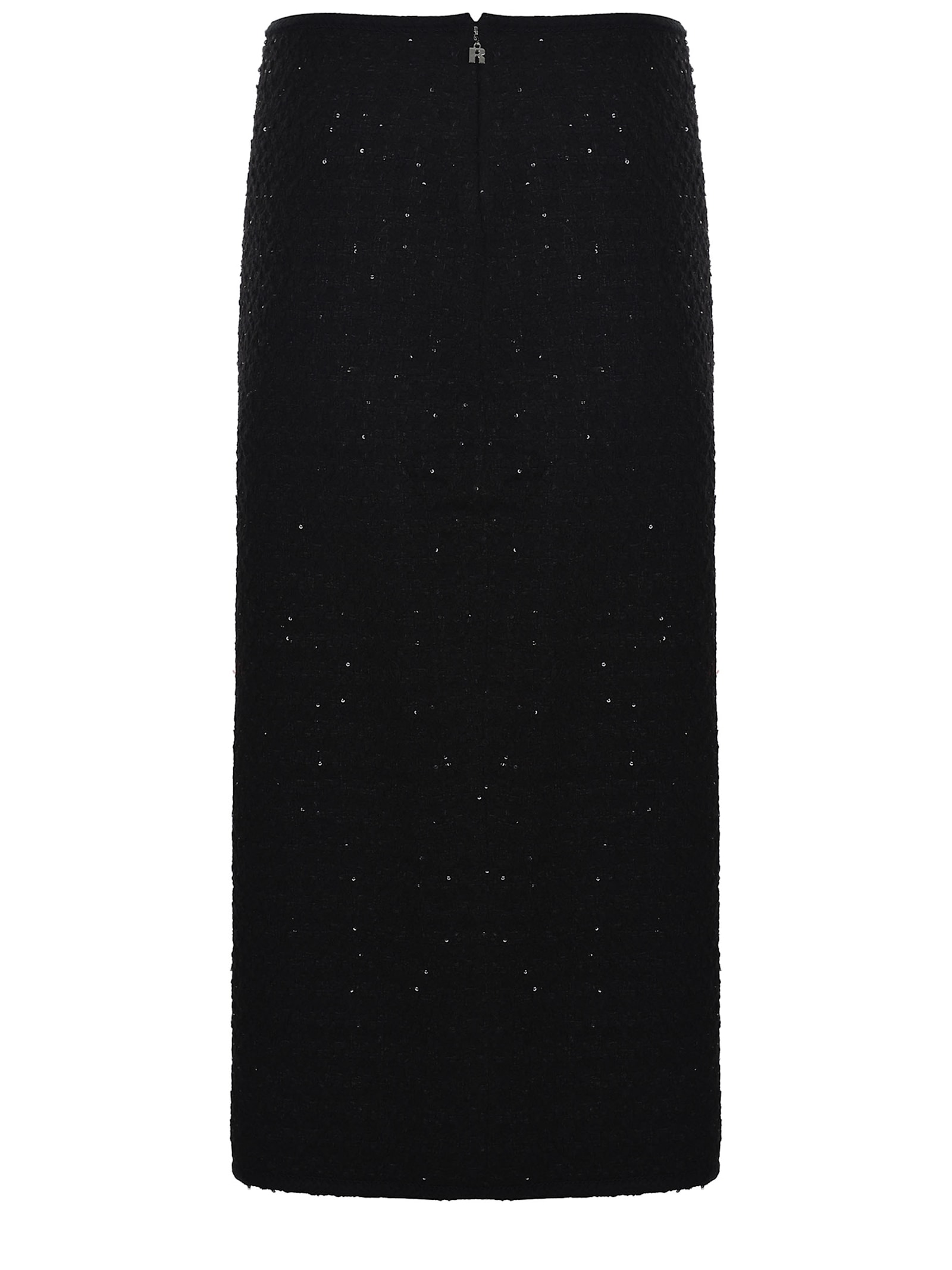 Shop Rotate Birger Christensen Midi Skirt Rotate Made Of Bouclé In Black