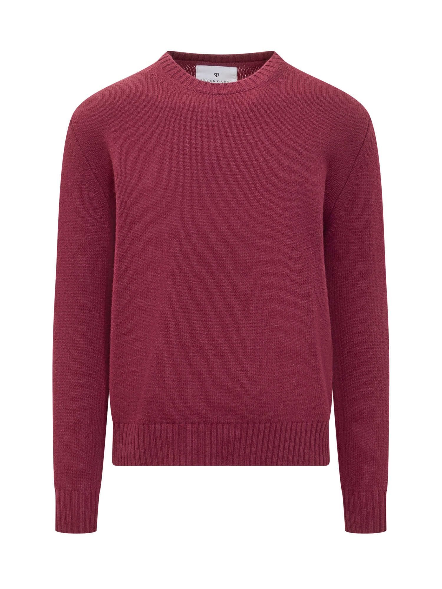 Shop Seven Gauge Merino Sweater In Bordeaux